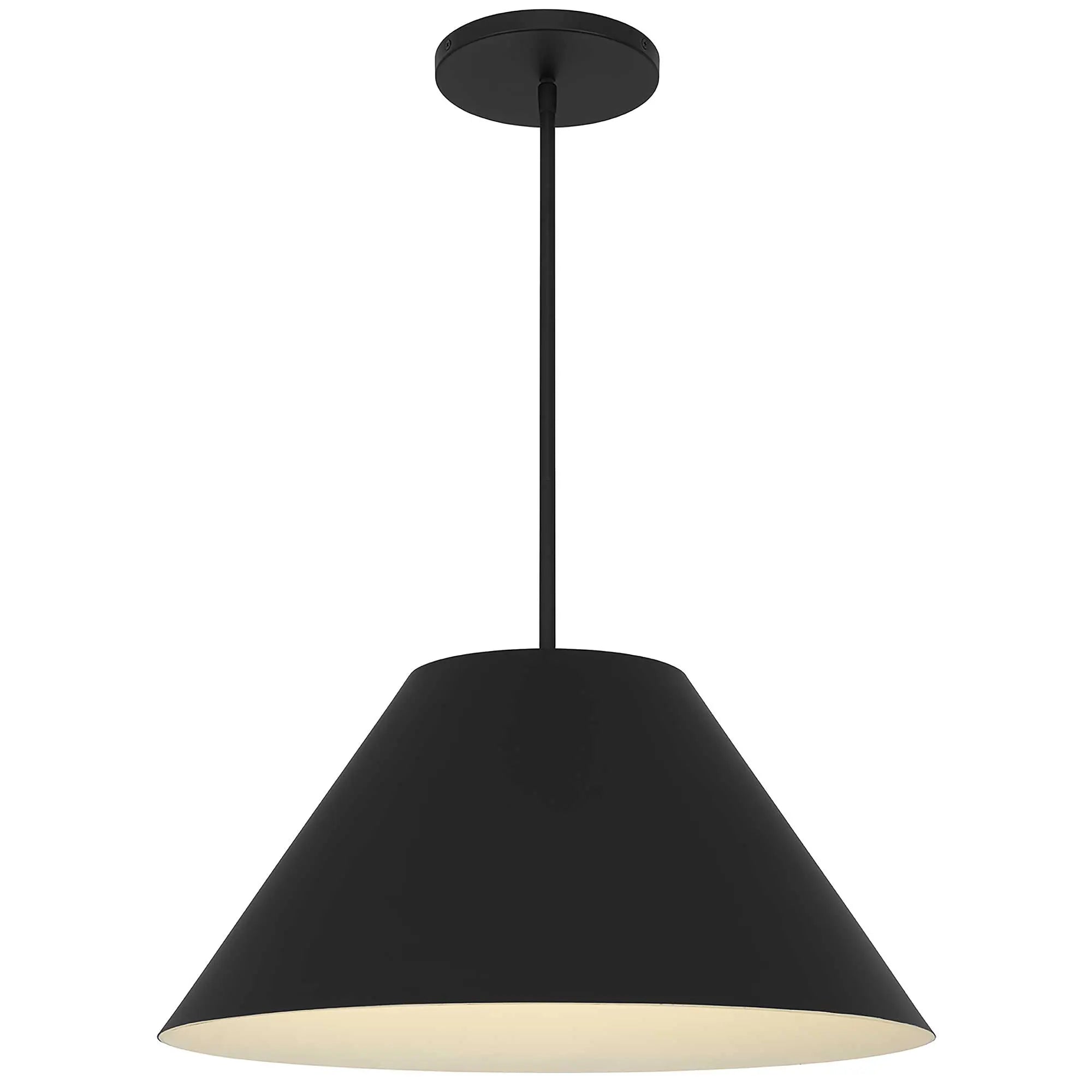 Alteck Jaz 21.875-Inch Black LED Outdoor Pendant Light - AP0078-5CCT-W-BK