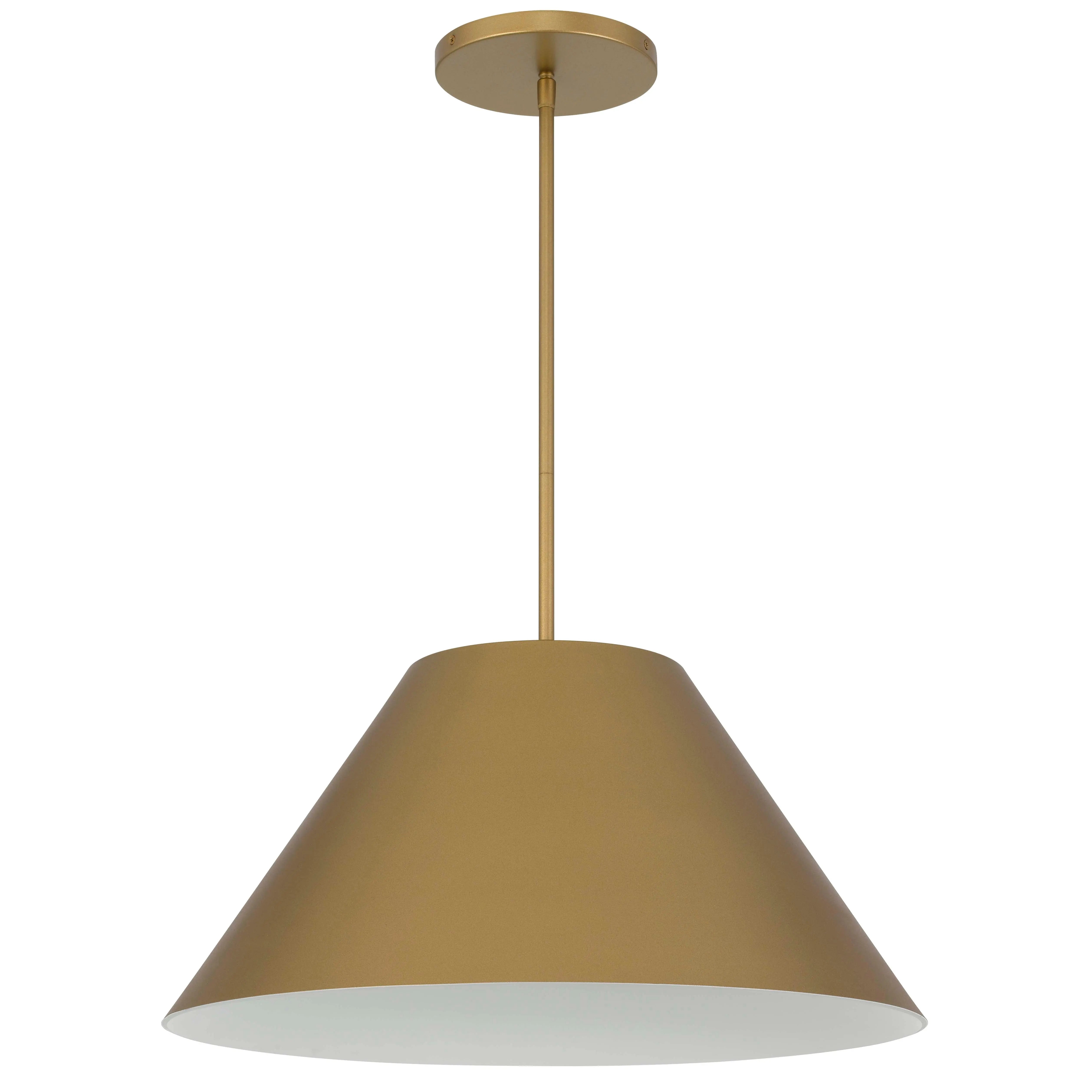Alteck Jaz 21.875-Inch Painted brass LED Outdoor Pendant Light - AP0078-5CCT-W-PB - Product Image 2
