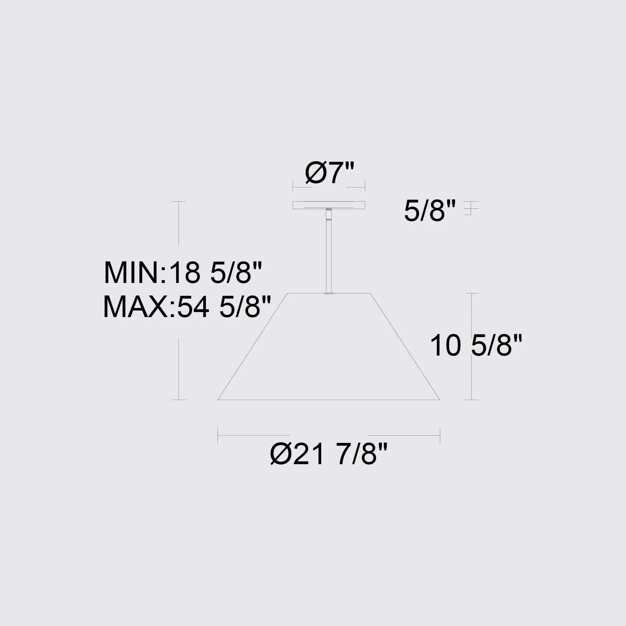 Alteck Jaz 21.875-Inch Painted brass LED Outdoor Pendant Light - AP0078-5CCT-W-PB - Line Drawing