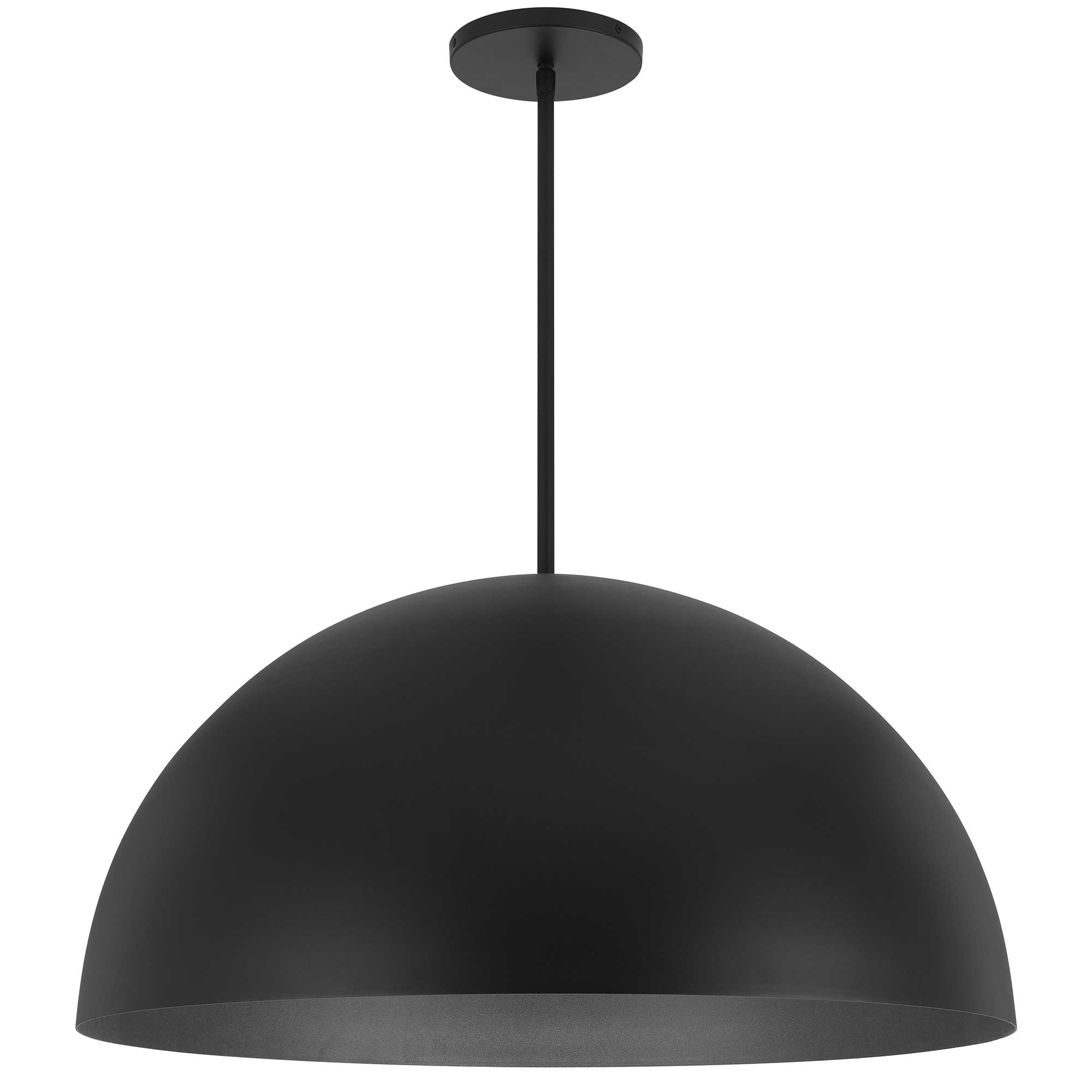 Alteck Half Round 31.5-Inch Black LED Outdoor Pendant Light - AP0084-5CCT-W-BK