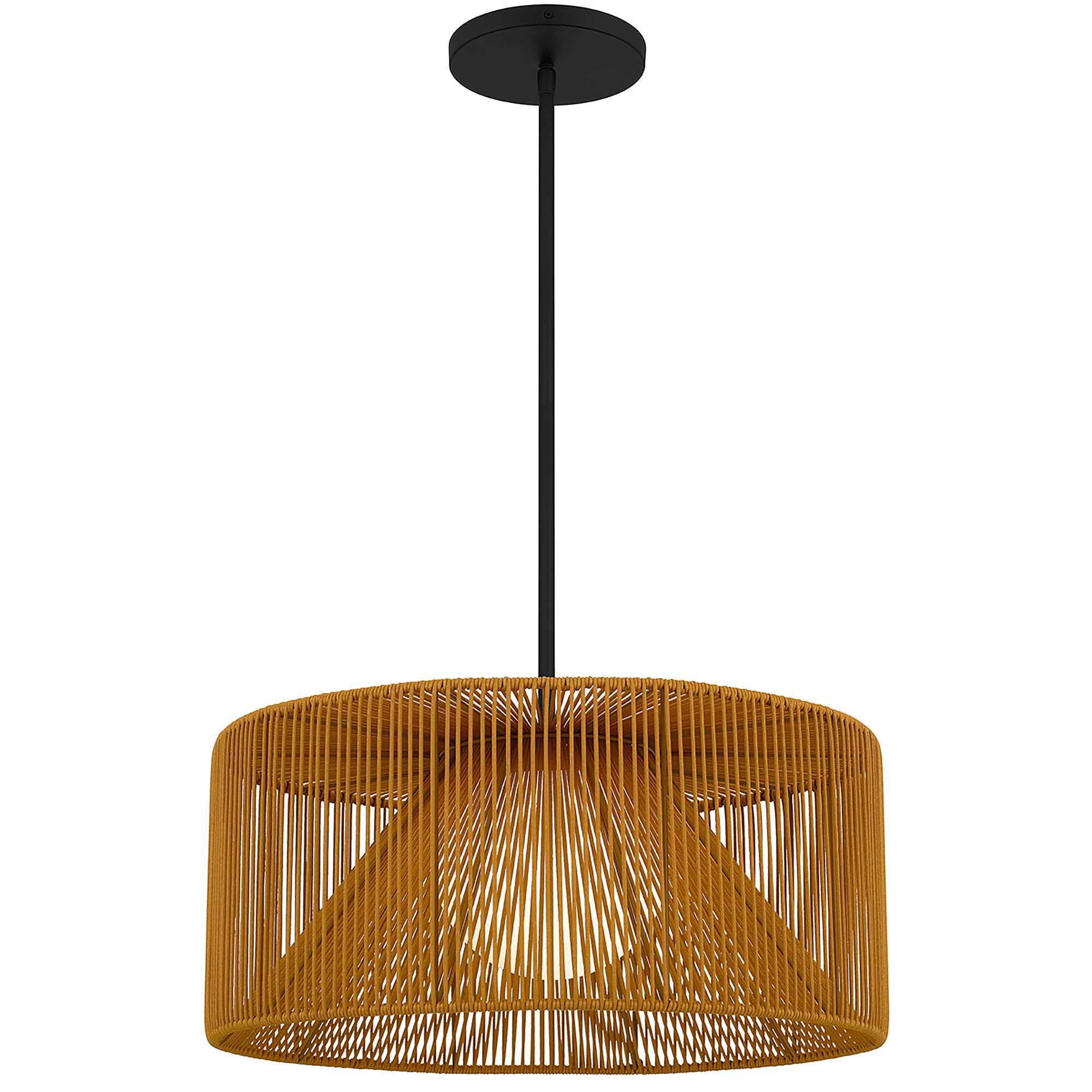 Alteck Key West 22-Inch Black LED Outdoor Pendant Light - AP0149-5CCT-W-BK