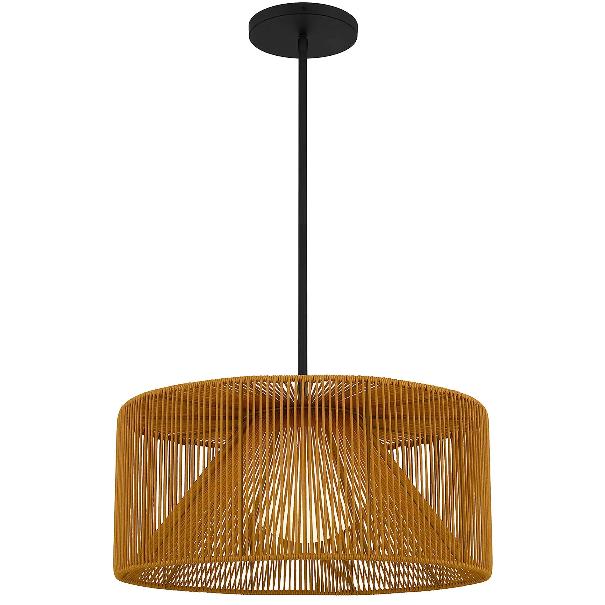 Alteck Key West 22-Inch Black LED Outdoor Pendant Light - AP0149-5CCT-W-BK