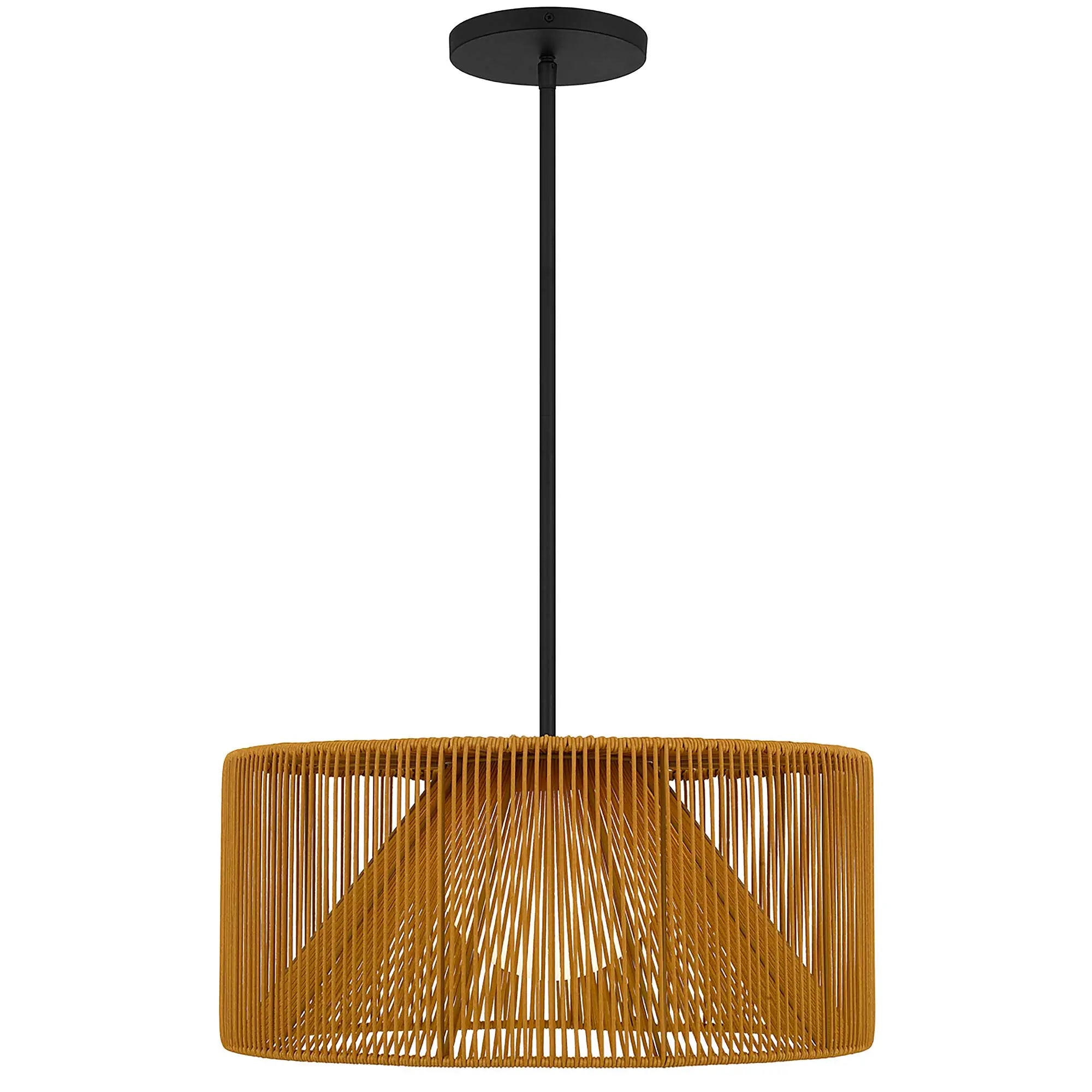 Alteck Key West 22-Inch Black LED Outdoor Pendant Light - AP0149-5CCT-W-BK - Product Image 3