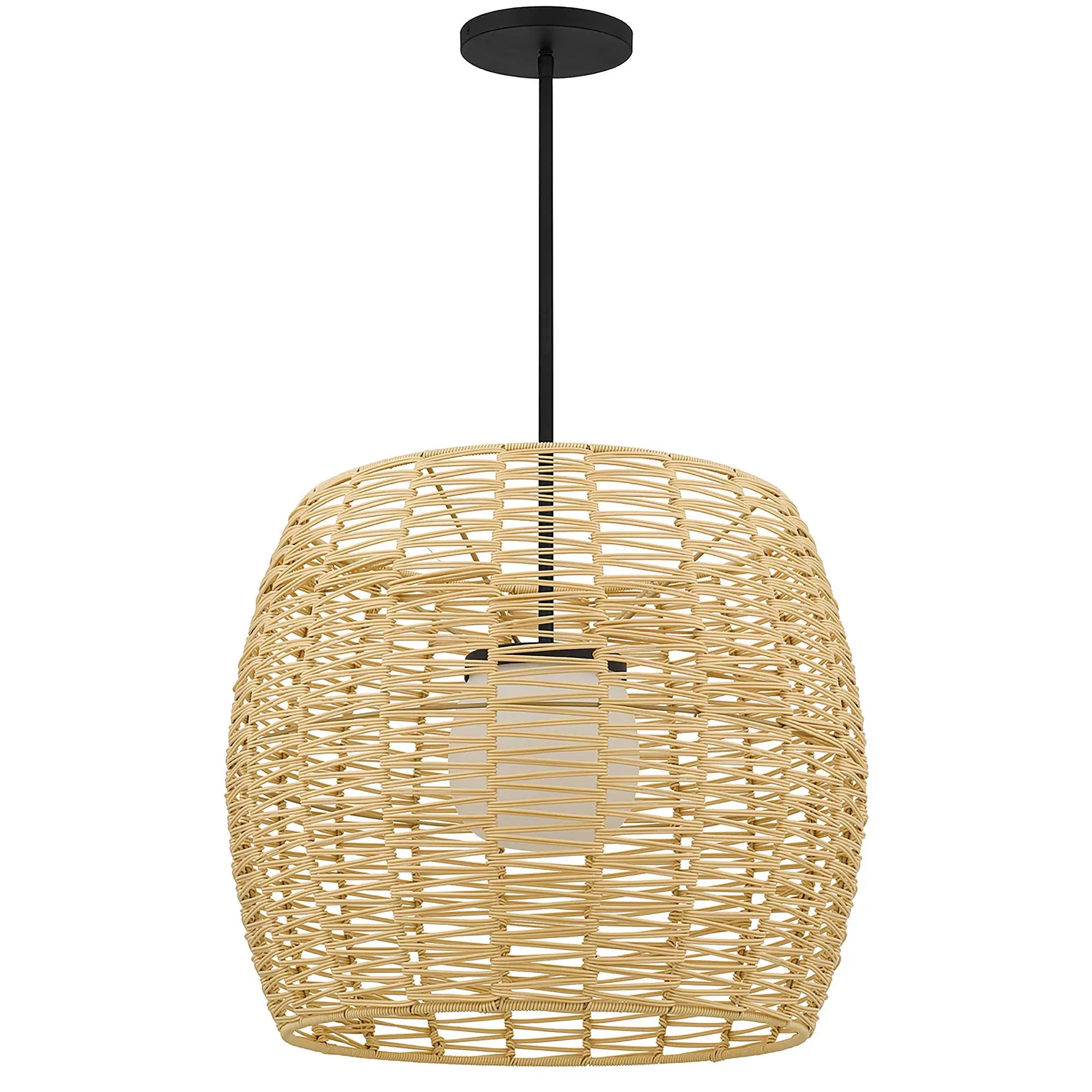 Alteck Aruba 24-Inch Black LED Outdoor Pendant Light - AP0151-5CCT-W-BK - Product Image 2