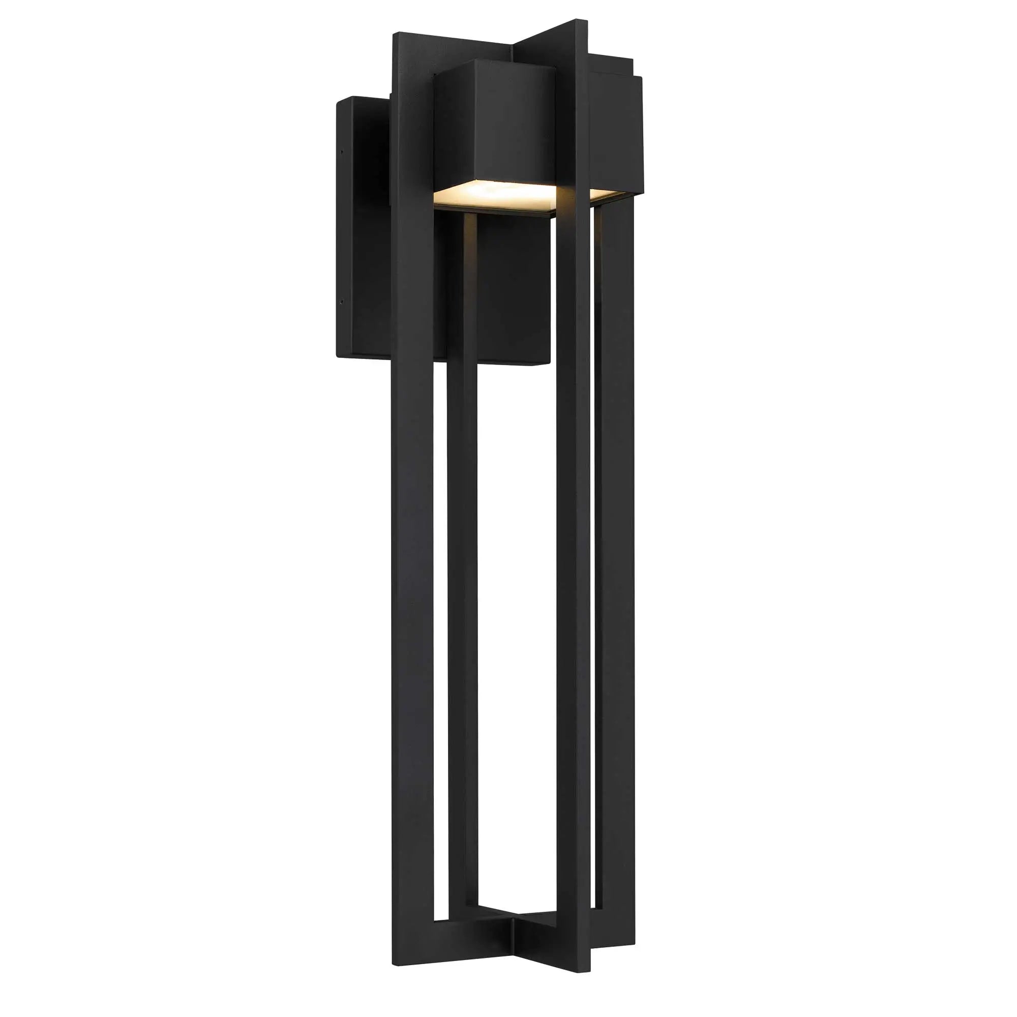Alteck 4 Bar 23-Inch Black 3-CCT LED Outdoor Wall Light - AW0004-3CCT-W-BK