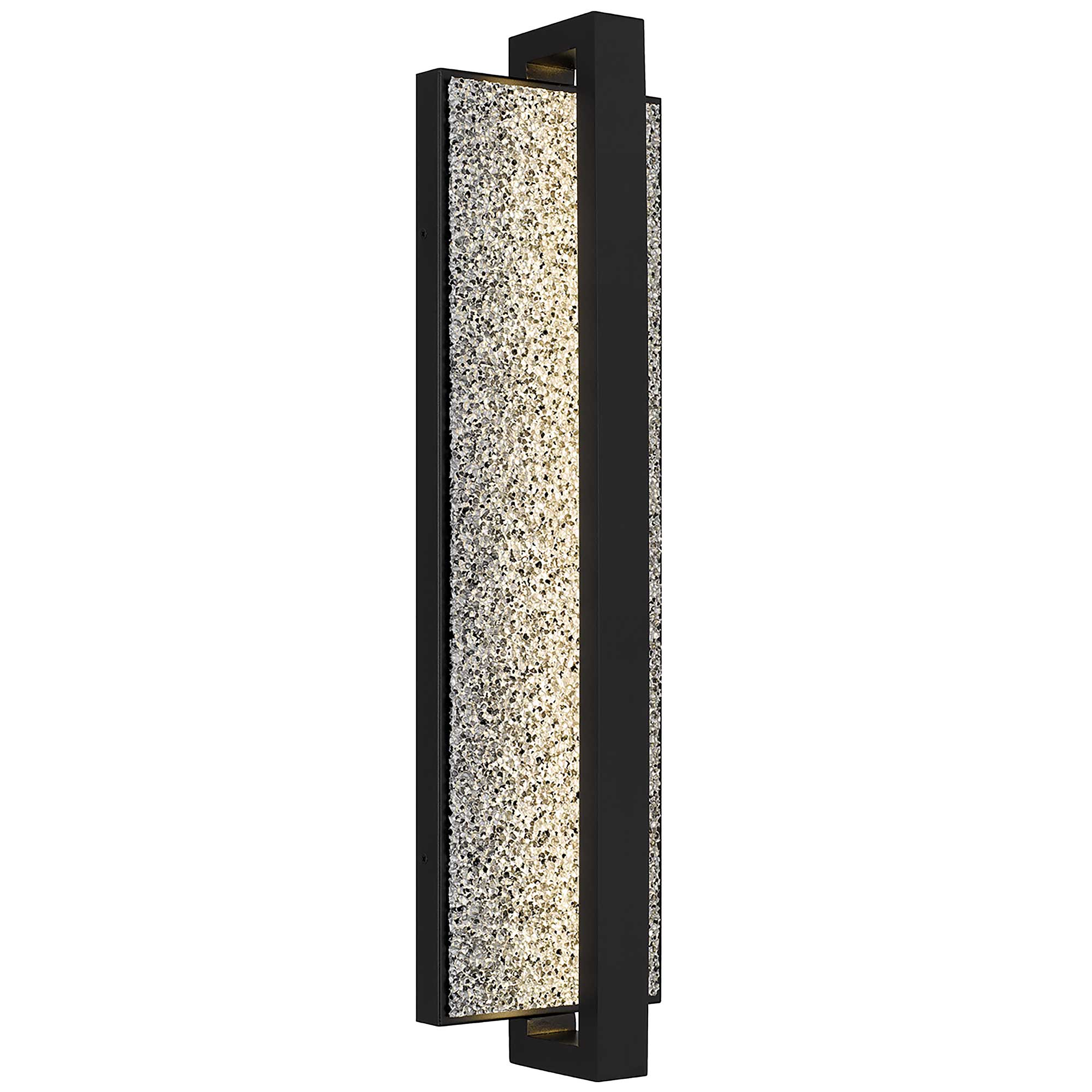 Alteck Seafoam 26-Inch Black 3-CCT LED Outdoor Wall Light - AW0006-3CCT-W-BK