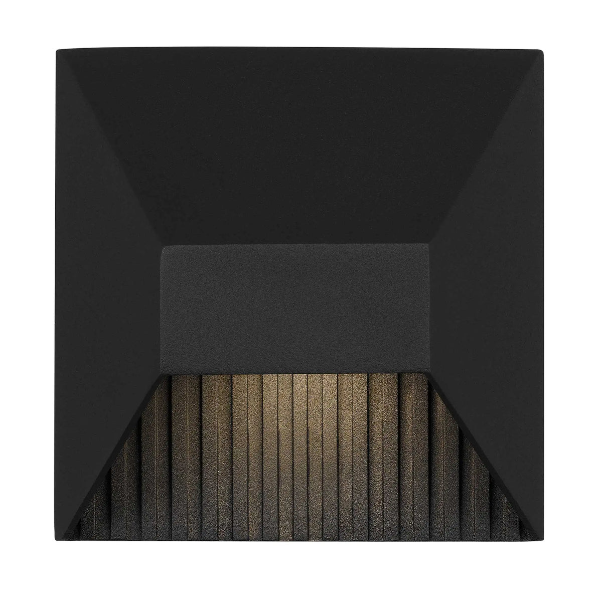Alteck Ribbed 5.125-Inch Black 3-CCT LED Outdoor Wall Light - AW0008-3CCT-W-BK - Product Image 3