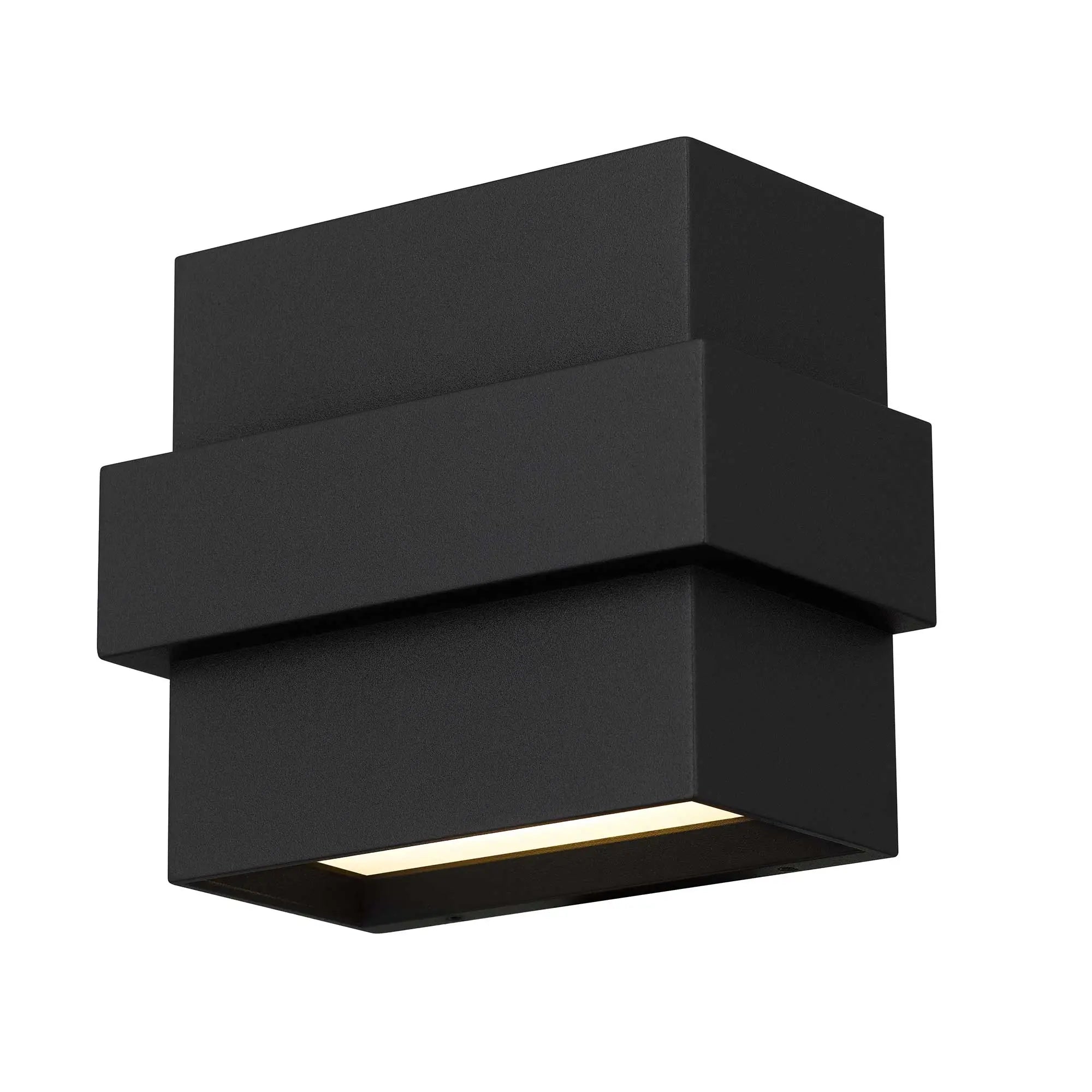Alteck Summit 5-Inch Black 3-CCT LED Outdoor Wall Light - AW0027-3CCT-W-BK