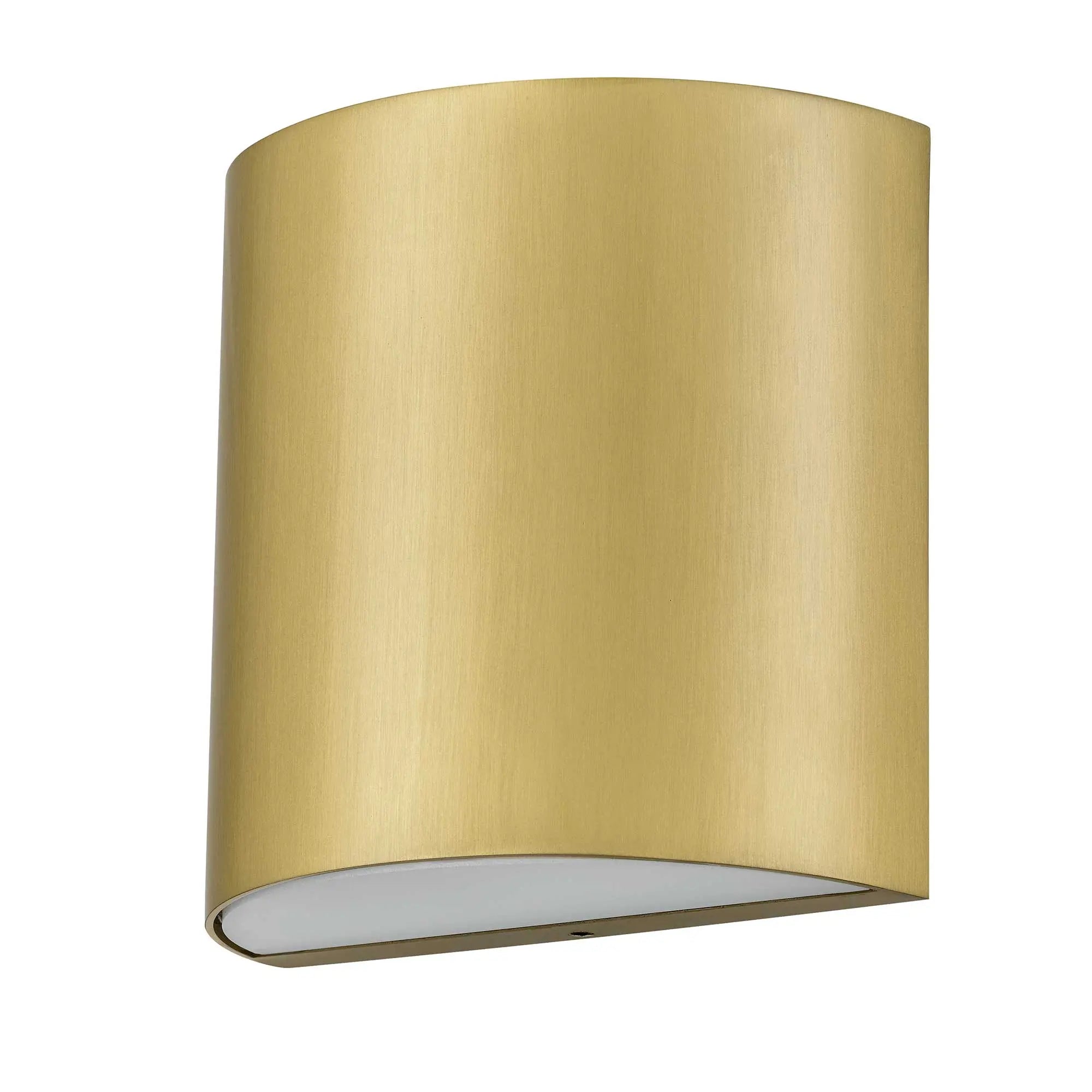Alteck Veil 4.625-Inch Brushed Brass 3-CCT LED Outdoor Wall Light - AW0028-3CCT-W-BB - Product Image 2