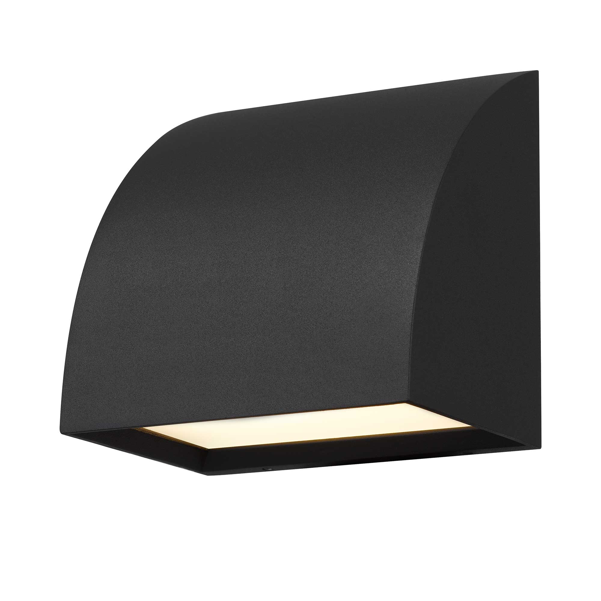 Alteck Slope 4.625-Inch Black 3-CCT LED Outdoor Wall Light - AW0029-3CCT-W-BK