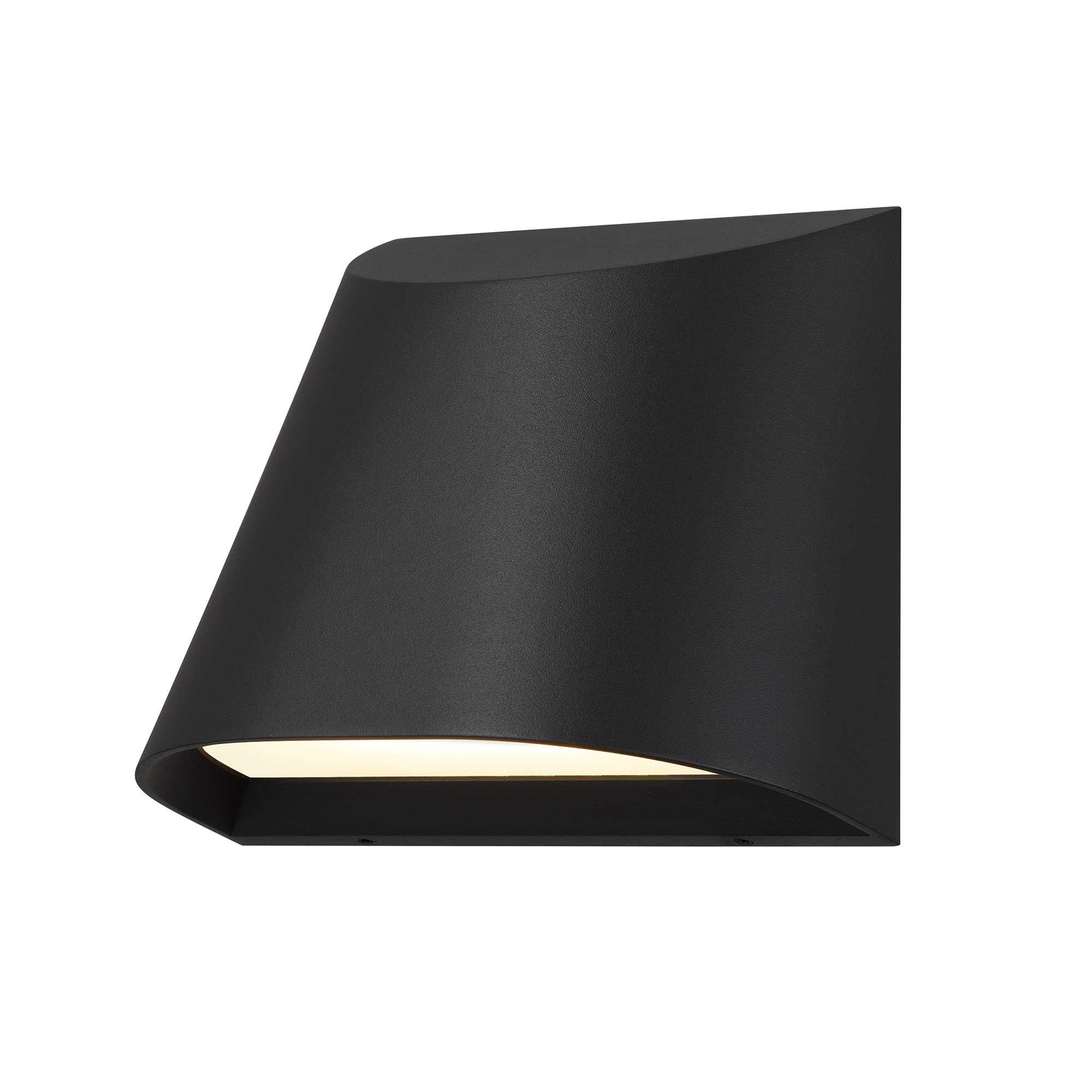 Alteck Ambit 4.75-Inch Black 3-CCT LED Outdoor Wall Light - AW0030-3CCT-W-BK