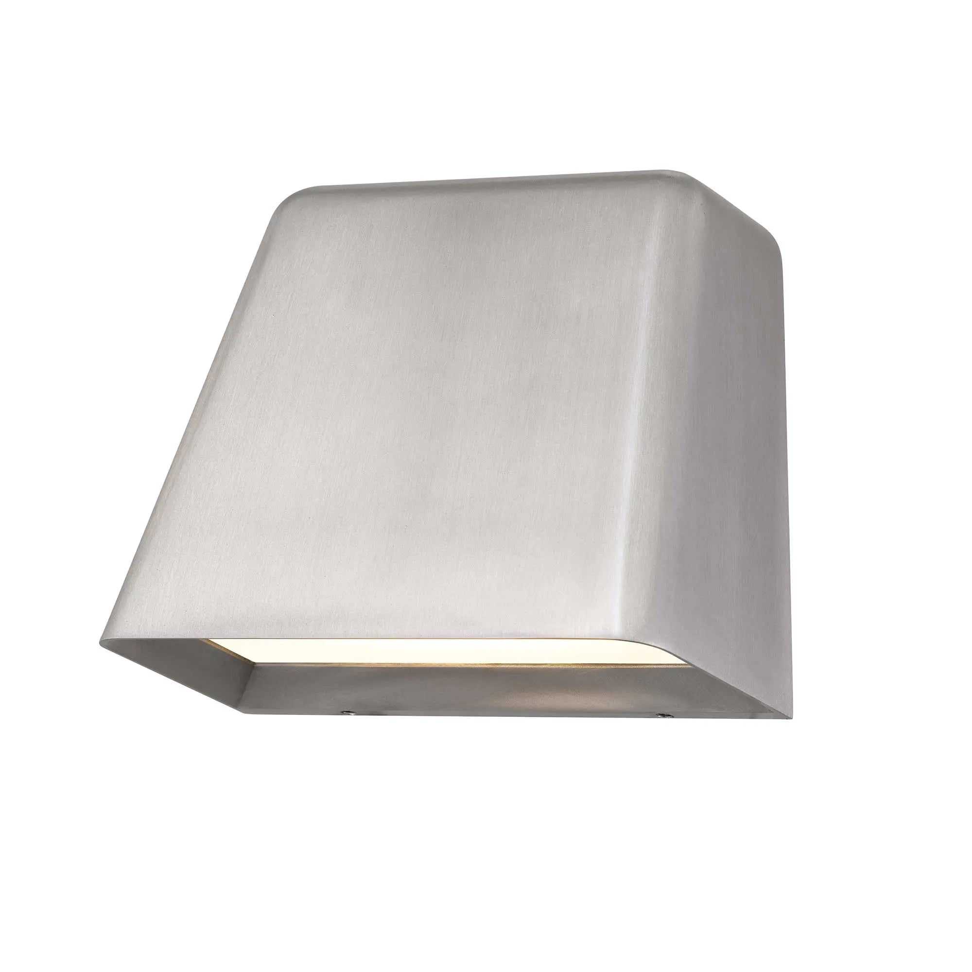 Alteck Bull 4.625-Inch Brushed Aluminum 3-CCT LED Outdoor Wall Light - AW0031-3CCT-W-BA