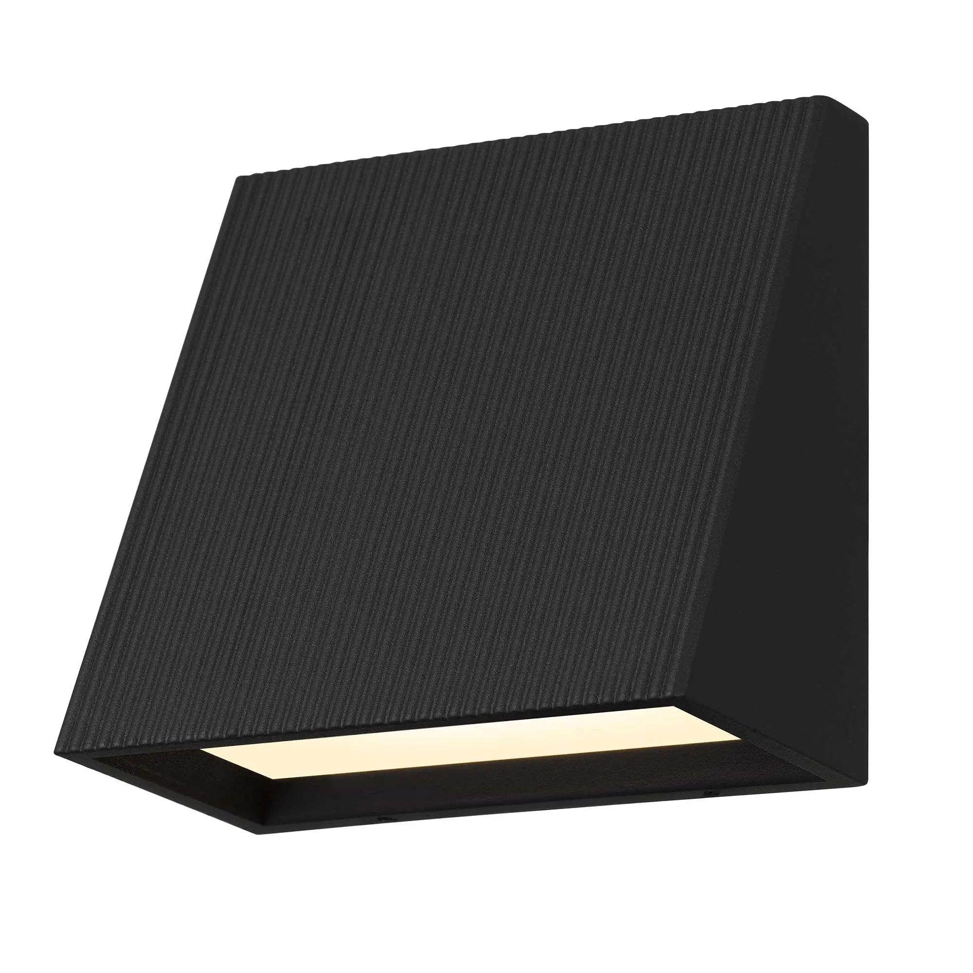 Alteck Slant 5-Inch Black 3-CCT LED Outdoor Wall Light - AW0032-3CCT-W-BK