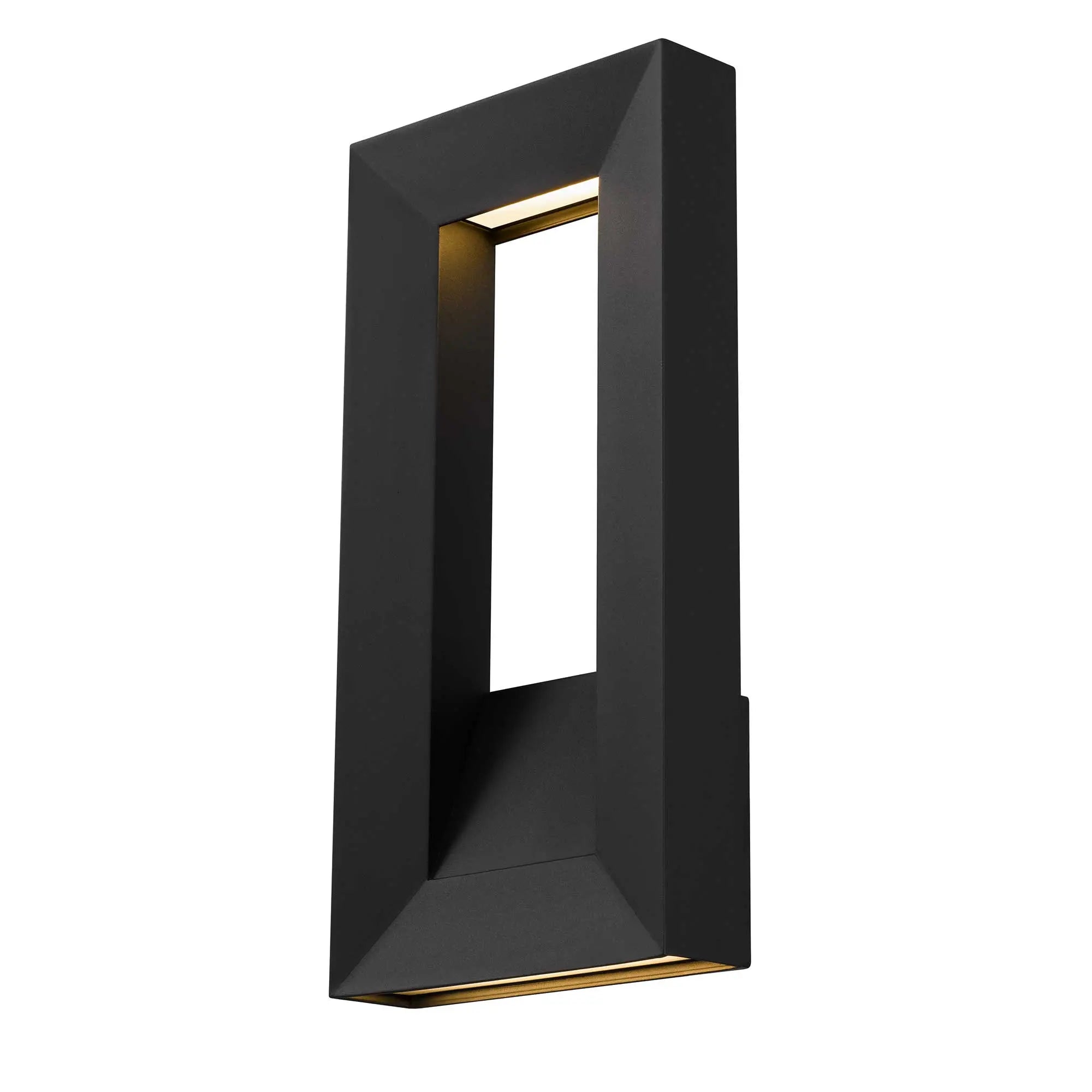 Alteck Paletto 16-Inch Black 3-CCT LED Outdoor Wall Light - AW0033-3CCT-W-BK