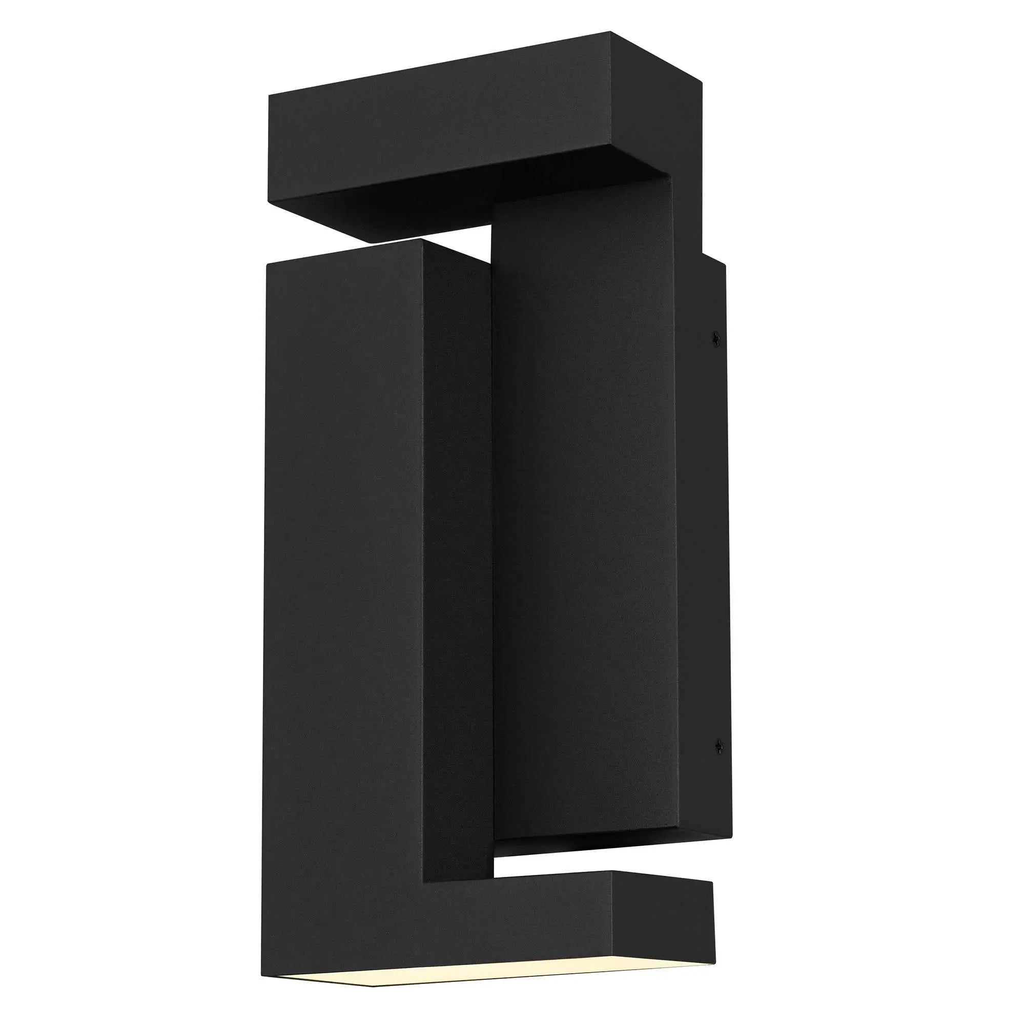 Alteck Dance 11.25-Inch Black 3-CCT LED Outdoor Wall Light - AW0036-3CCT-W-BK