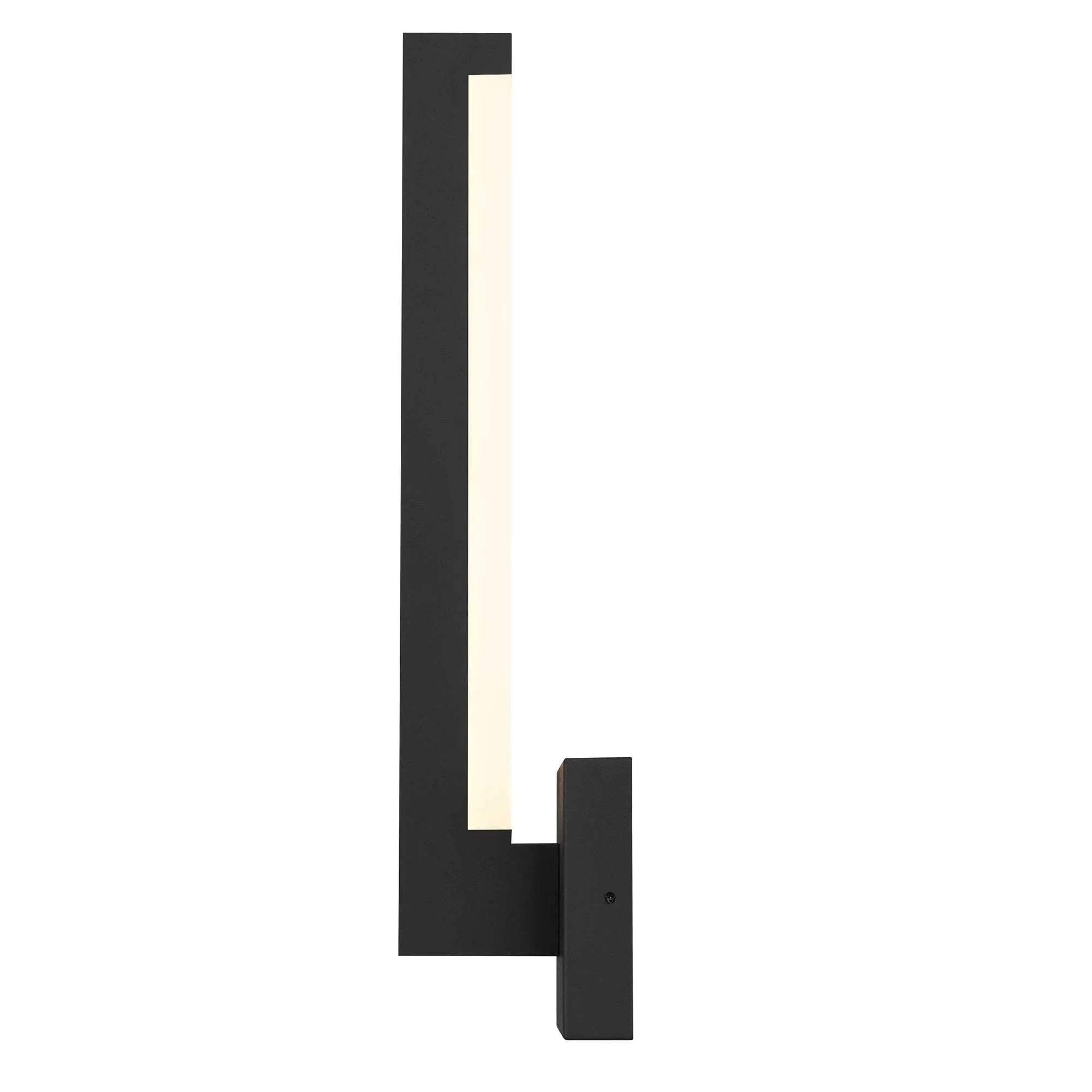 Alteck Lana 18-Inch Black 3-CCT LED Outdoor Wall Light - AW0040-3CCT-W-BK - Product Image 4