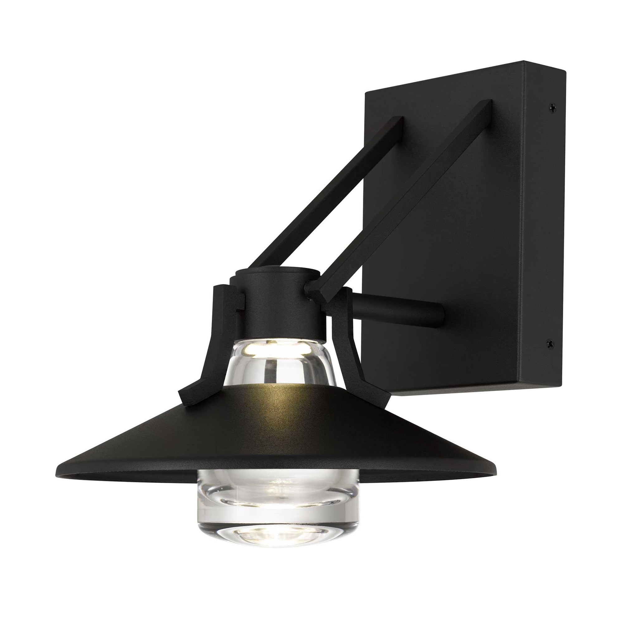Alteck Radiant 9-Inch Black 3-CCT LED Outdoor Wall Light - AW0043-3CCT-W-BK
