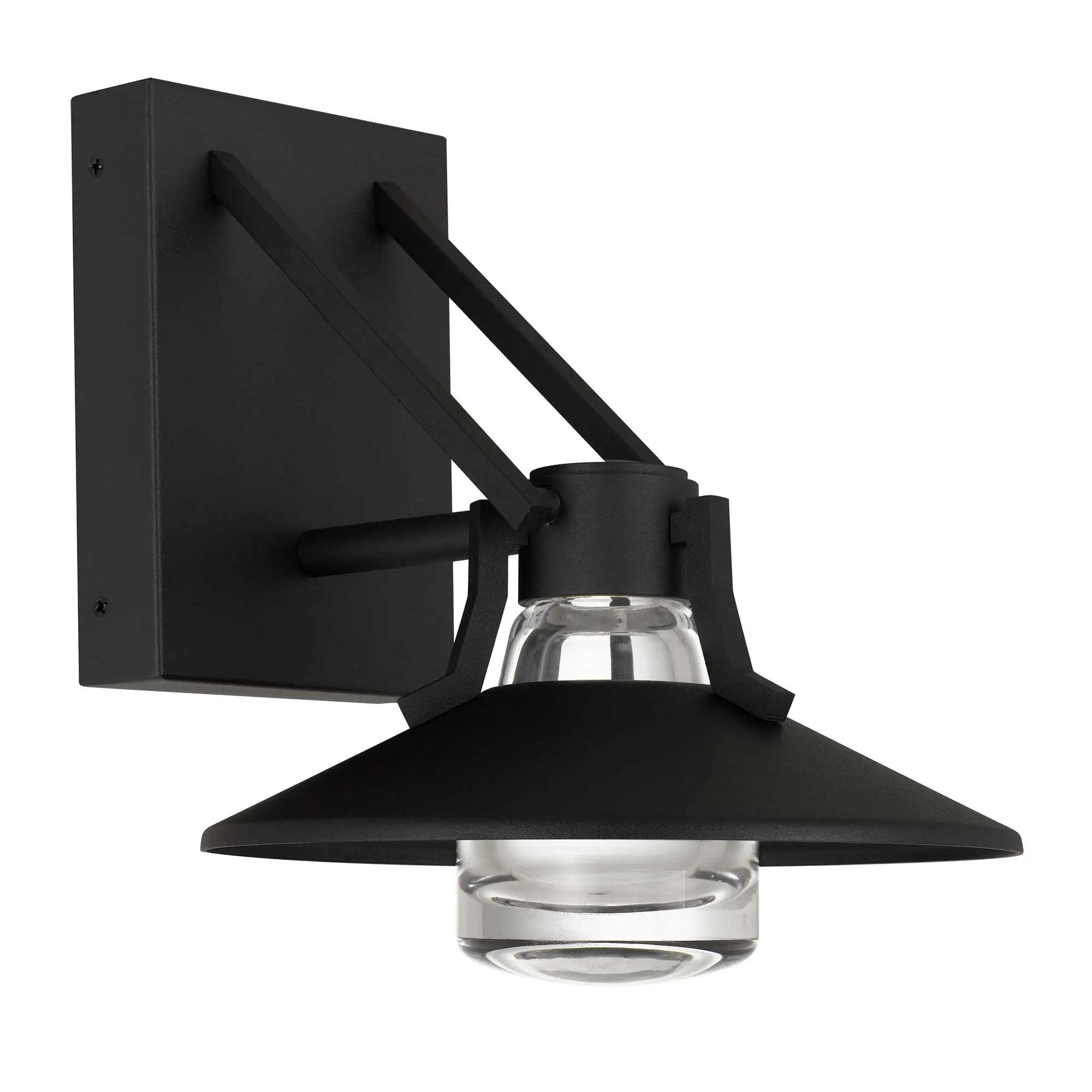 Alteck Radiant 9-Inch Black 3-CCT LED Outdoor Wall Light - AW0043-3CCT-W-BK - Product Image 2