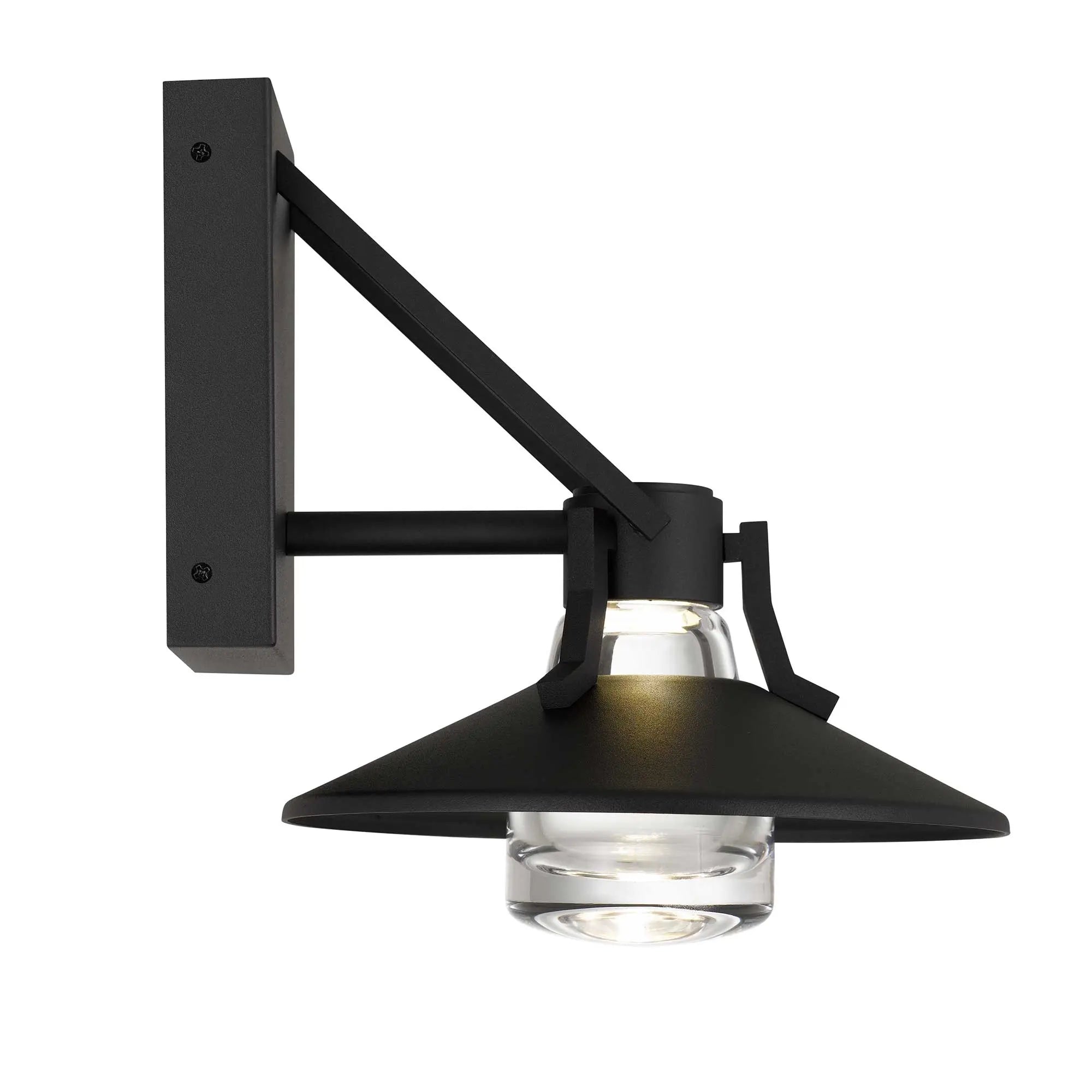 Alteck Radiant 9-Inch Black 3-CCT LED Outdoor Wall Light - AW0043-3CCT-W-BK - Product Image 4