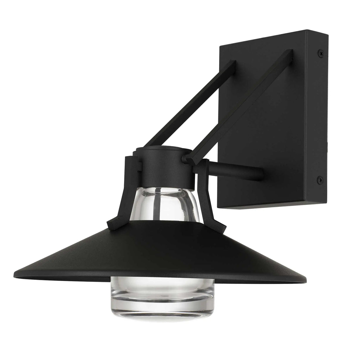 Alteck Radiant 10.5-Inch Black 3-CCT LED Outdoor Wall Light - AW0044-3CCT-W-BK - Product Image 2