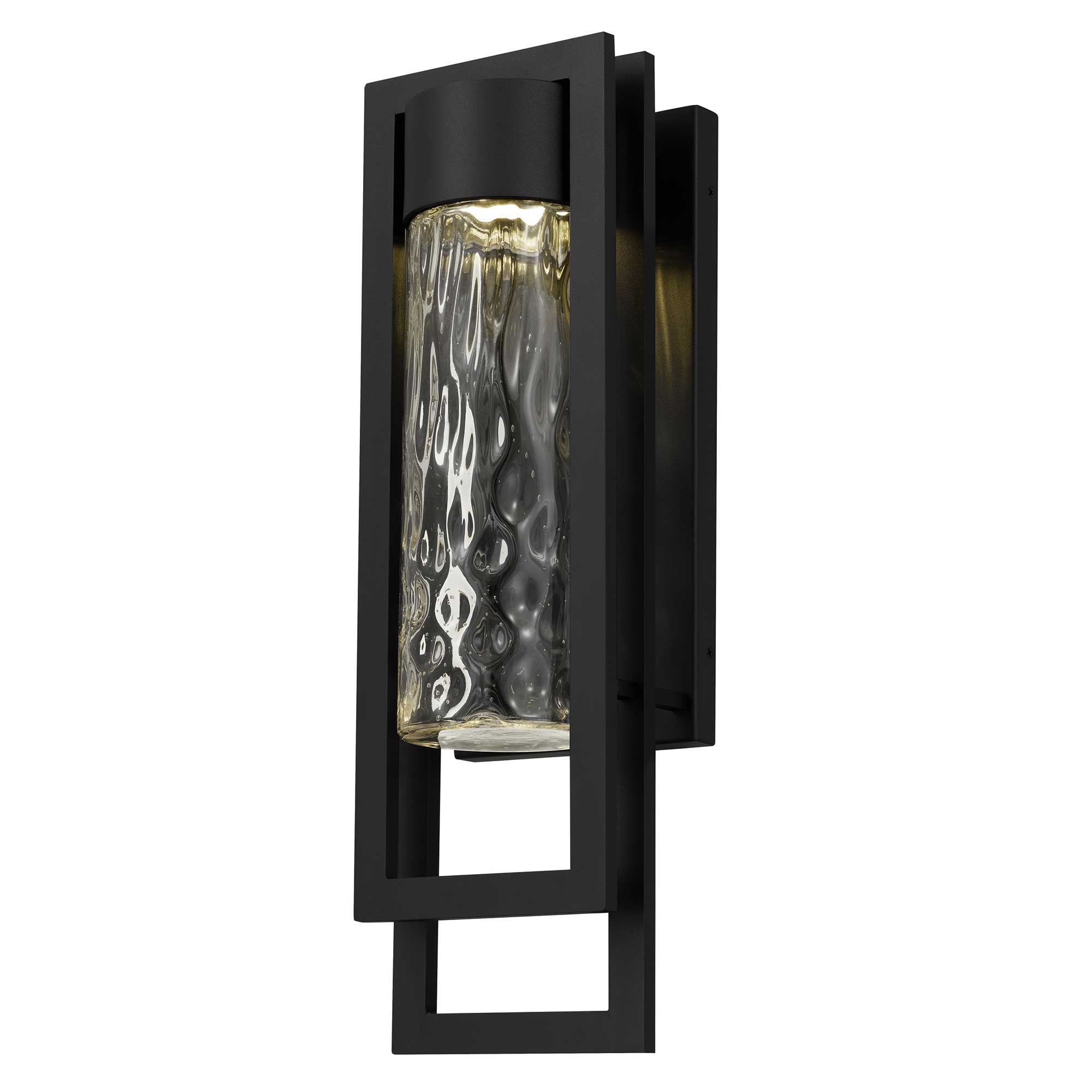 Alteck 2 Step 19-Inch Black 3-CCT LED Outdoor Wall Light - AW0051-3CCT-W-BK