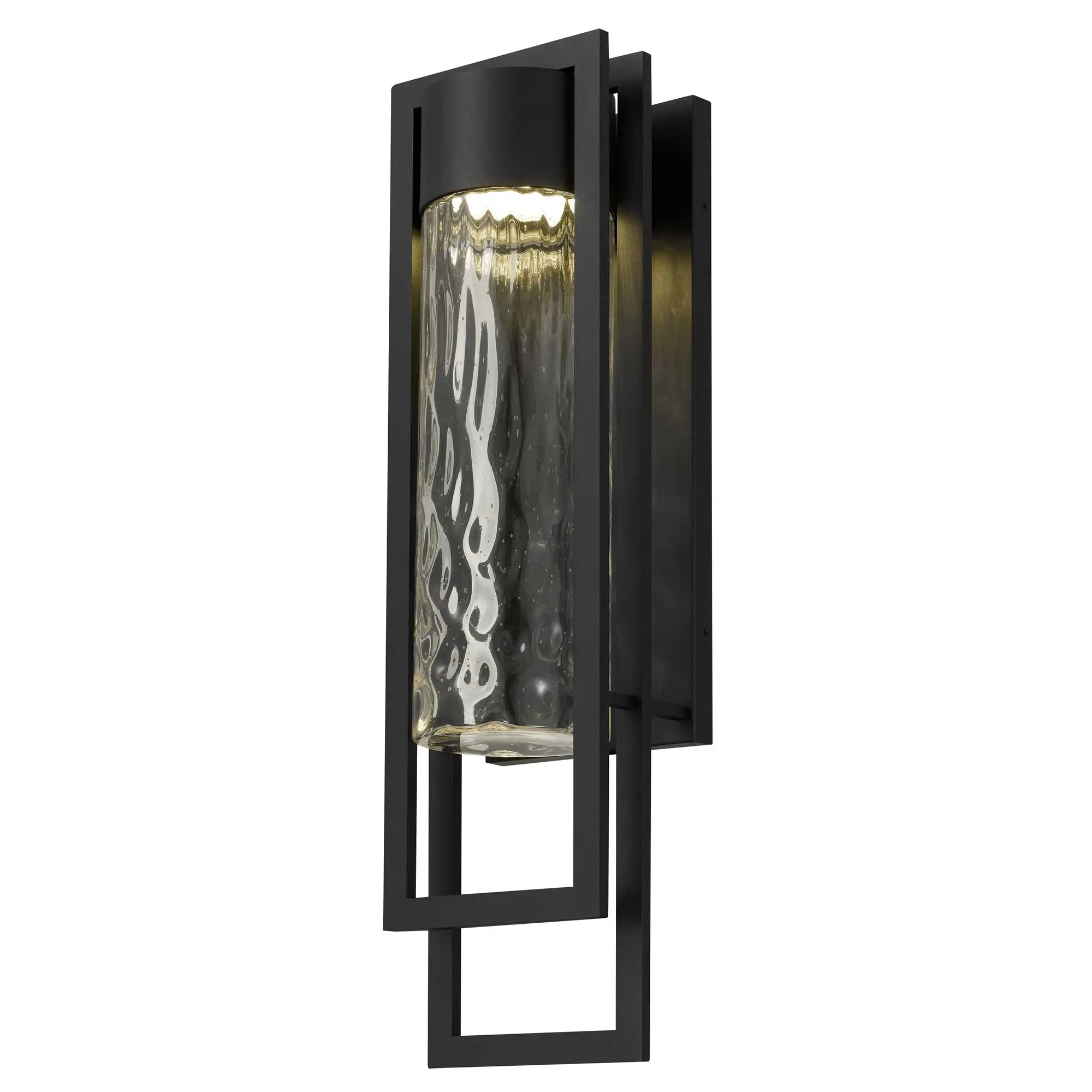 Alteck 2 Step 25-Inch Black 3-CCT LED Outdoor Wall Light - AW0052-3CCT-W-BK