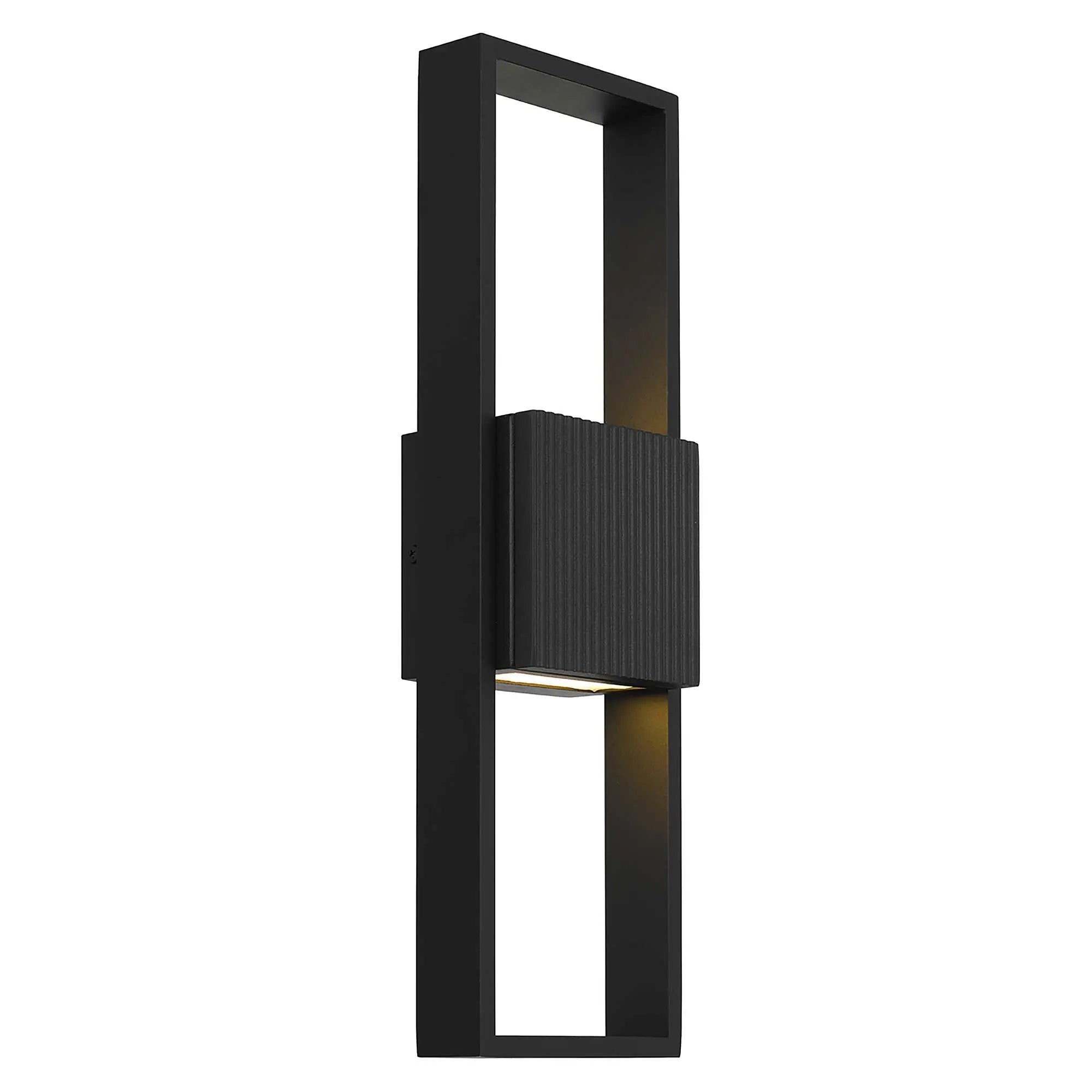 Alteck Miami 18-Inch Black 3-CCT LED Outdoor Wall Light - AW0056-3CCT-W-BK