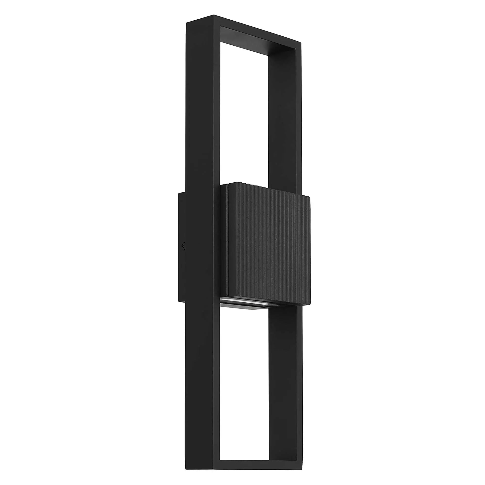 Alteck Miami 18-Inch Black 3-CCT LED Outdoor Wall Light - AW0056-3CCT-W-BK - Product Image 2