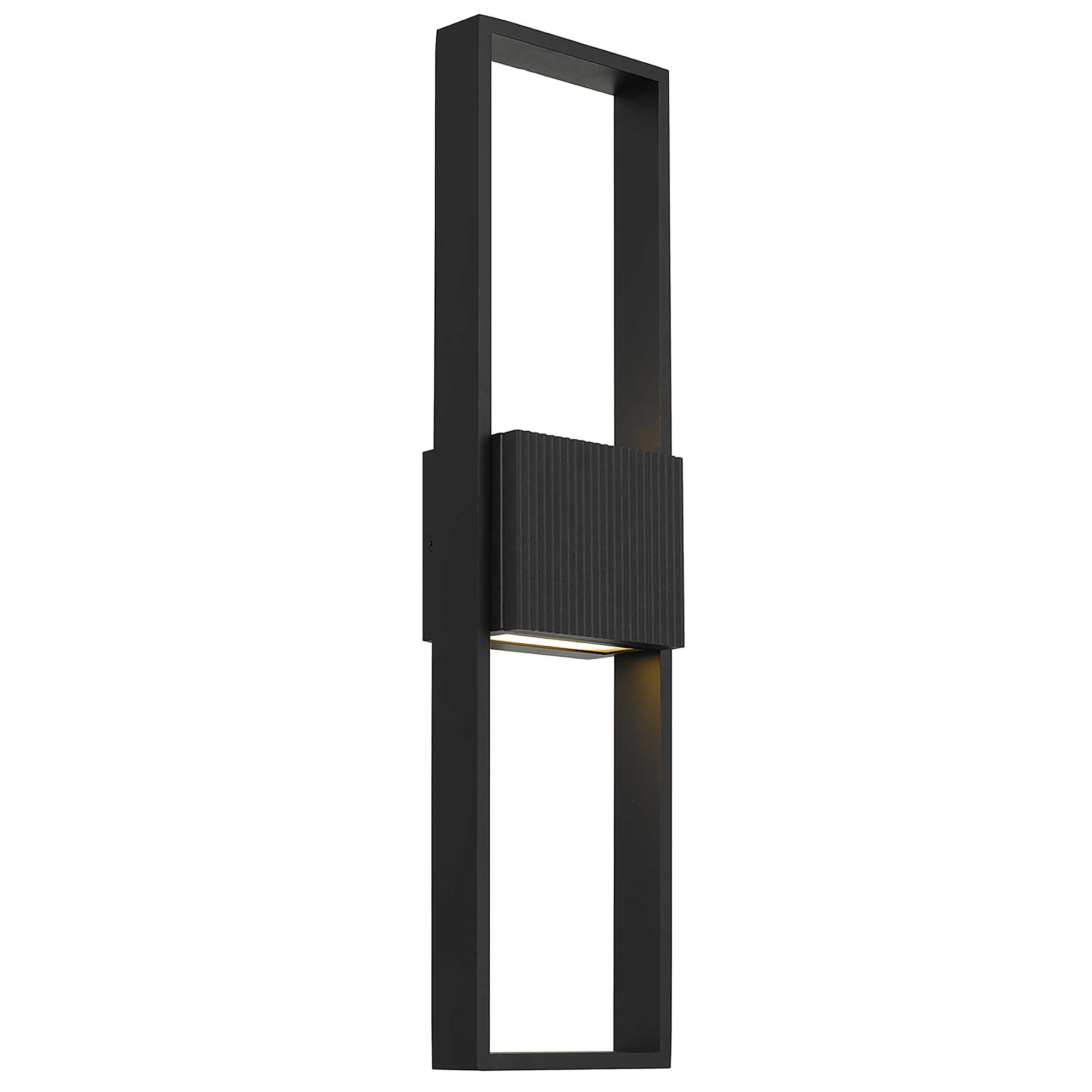 Alteck Miami 24-Inch Black 3-CCT LED Outdoor Wall Light - AW0057-3CCT-W-BK