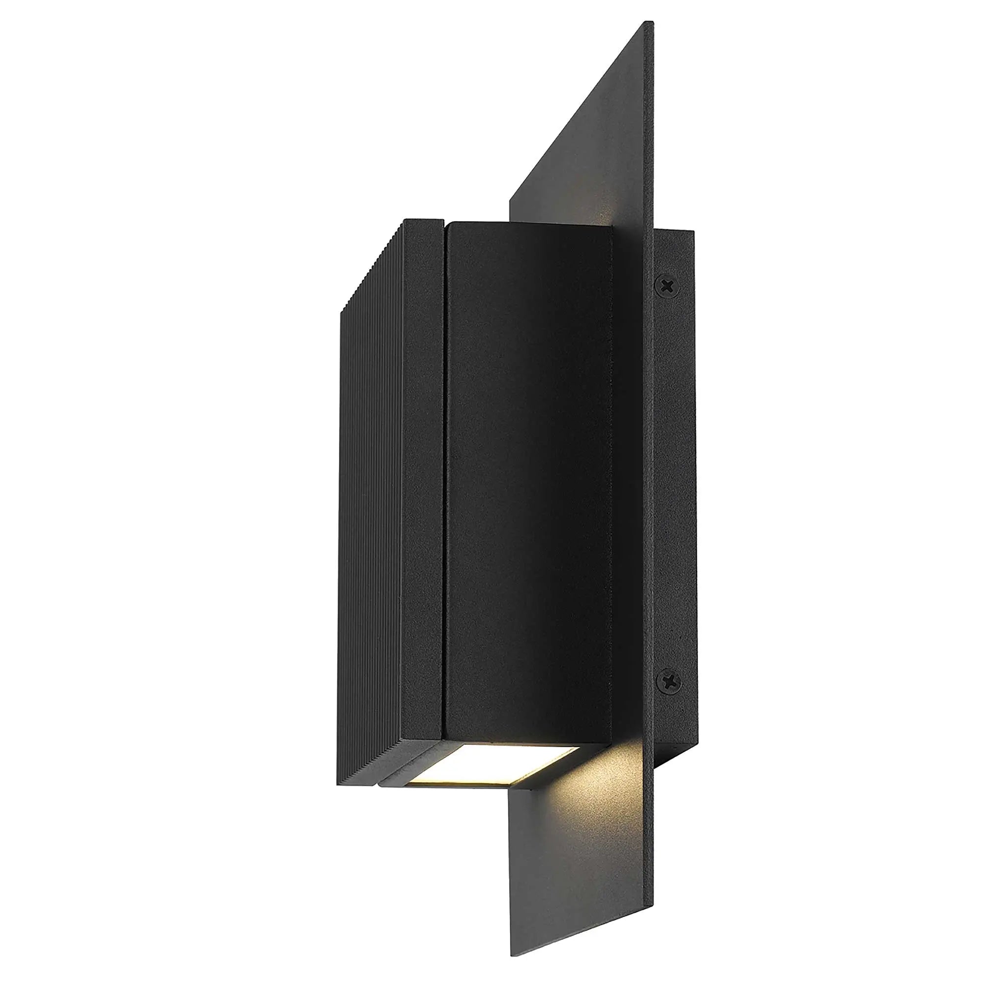 Alteck Miami 10.25-Inch Black 3-CCT LED Outdoor Wall Light - AW0059-3CCT-W-BK - Product Image 4