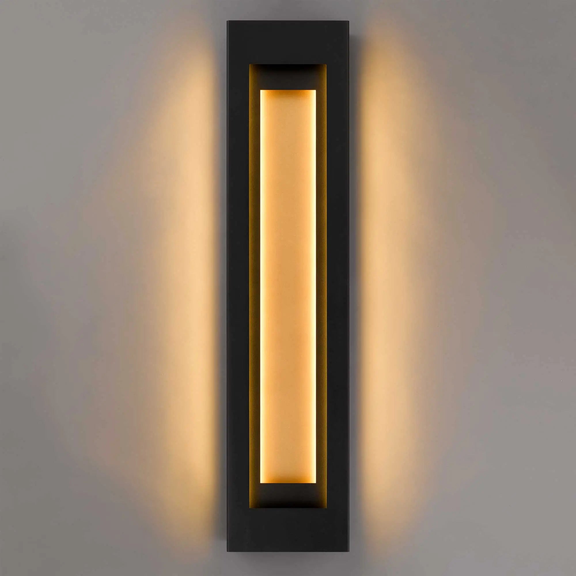 Alteck Layer 38-Inch Black 3-CCT LED Outdoor Wall Light - AW0082-3CCT-W-BK - Product Image 3
