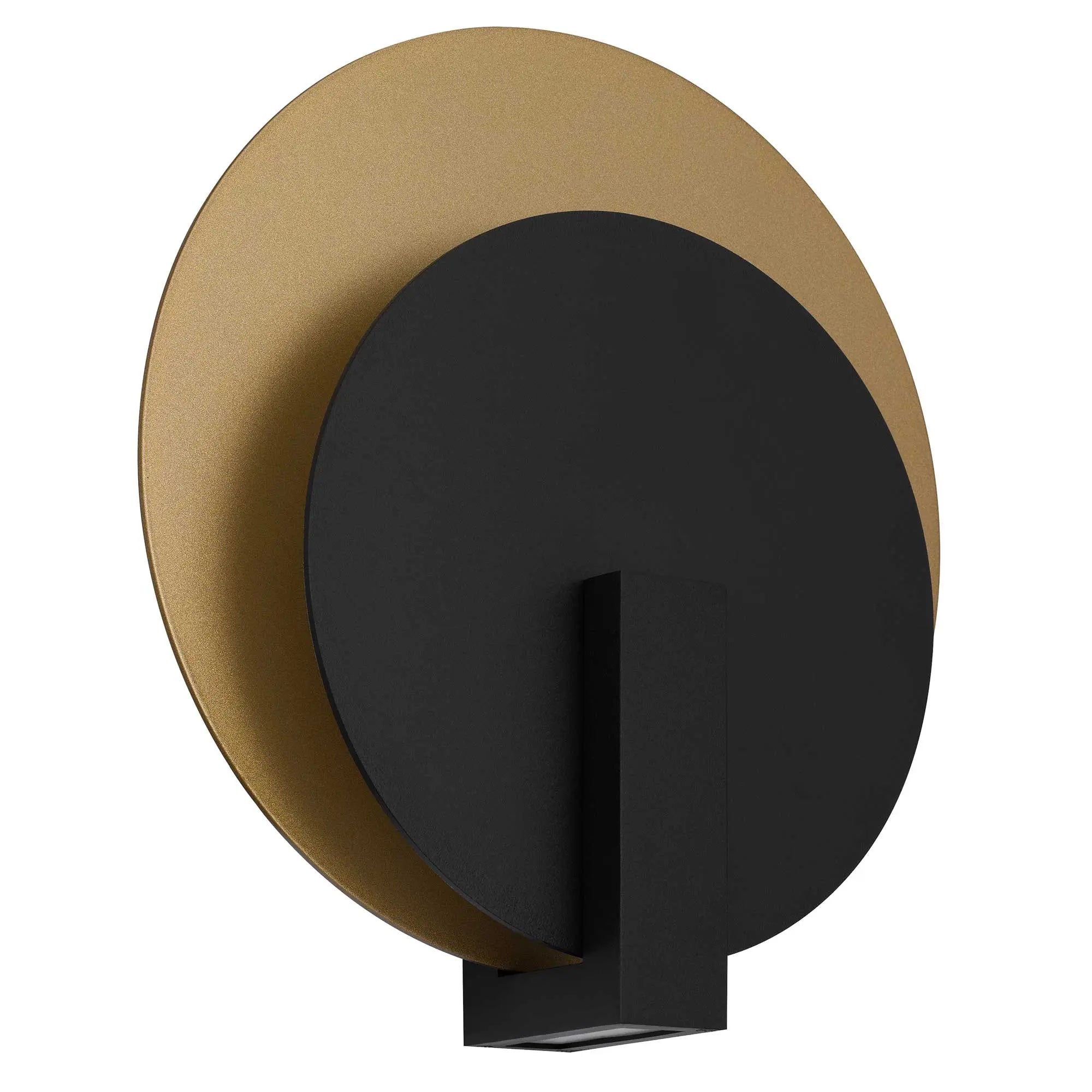 Alteck Eclipse 12.75-Inch Black 3-CCT LED Outdoor Wall Light - AW0089-3CCT-W-BK/PB - Product Image 2