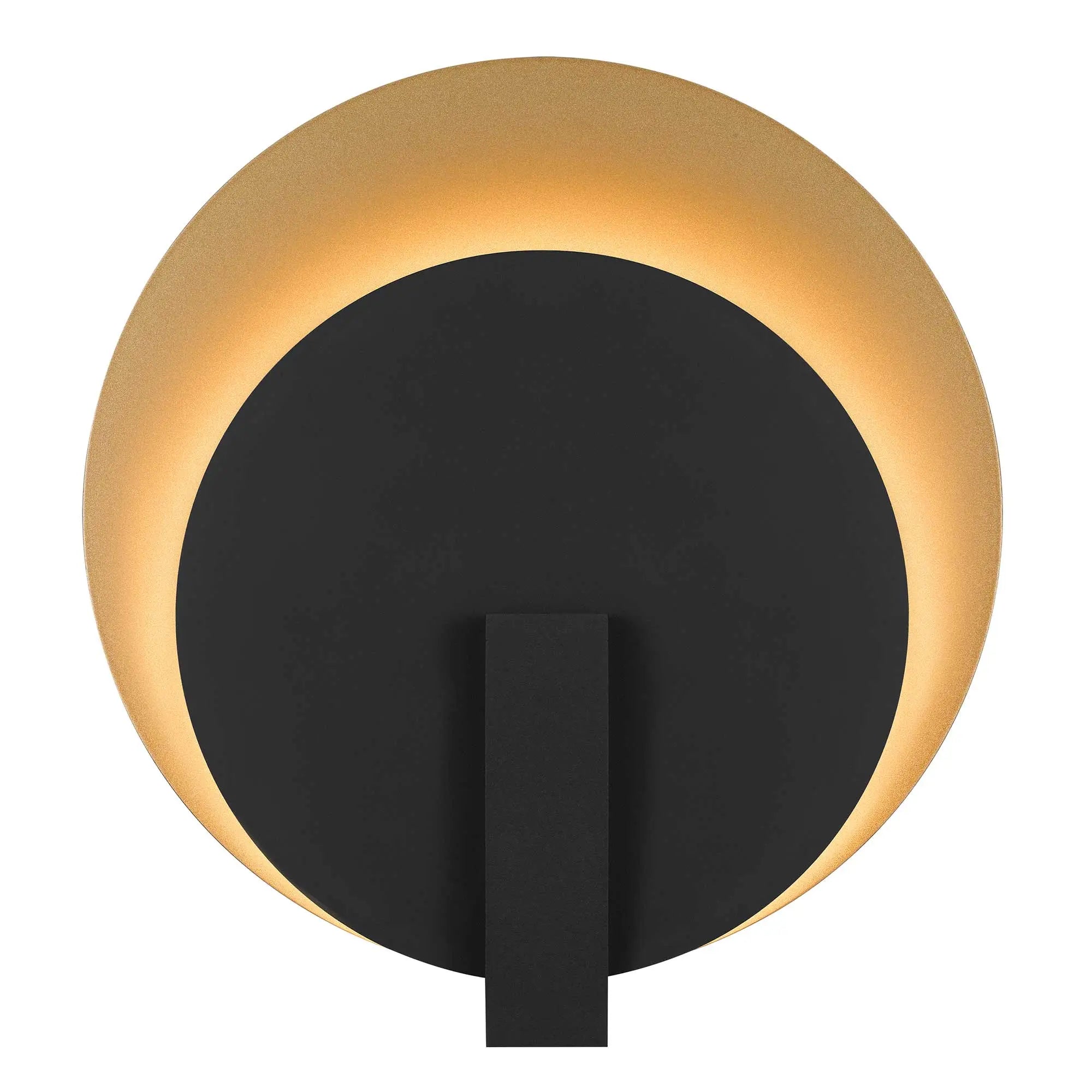 Alteck Eclipse 12.75-Inch Black 3-CCT LED Outdoor Wall Light - AW0089-3CCT-W-BK/PB - Product Image 3
