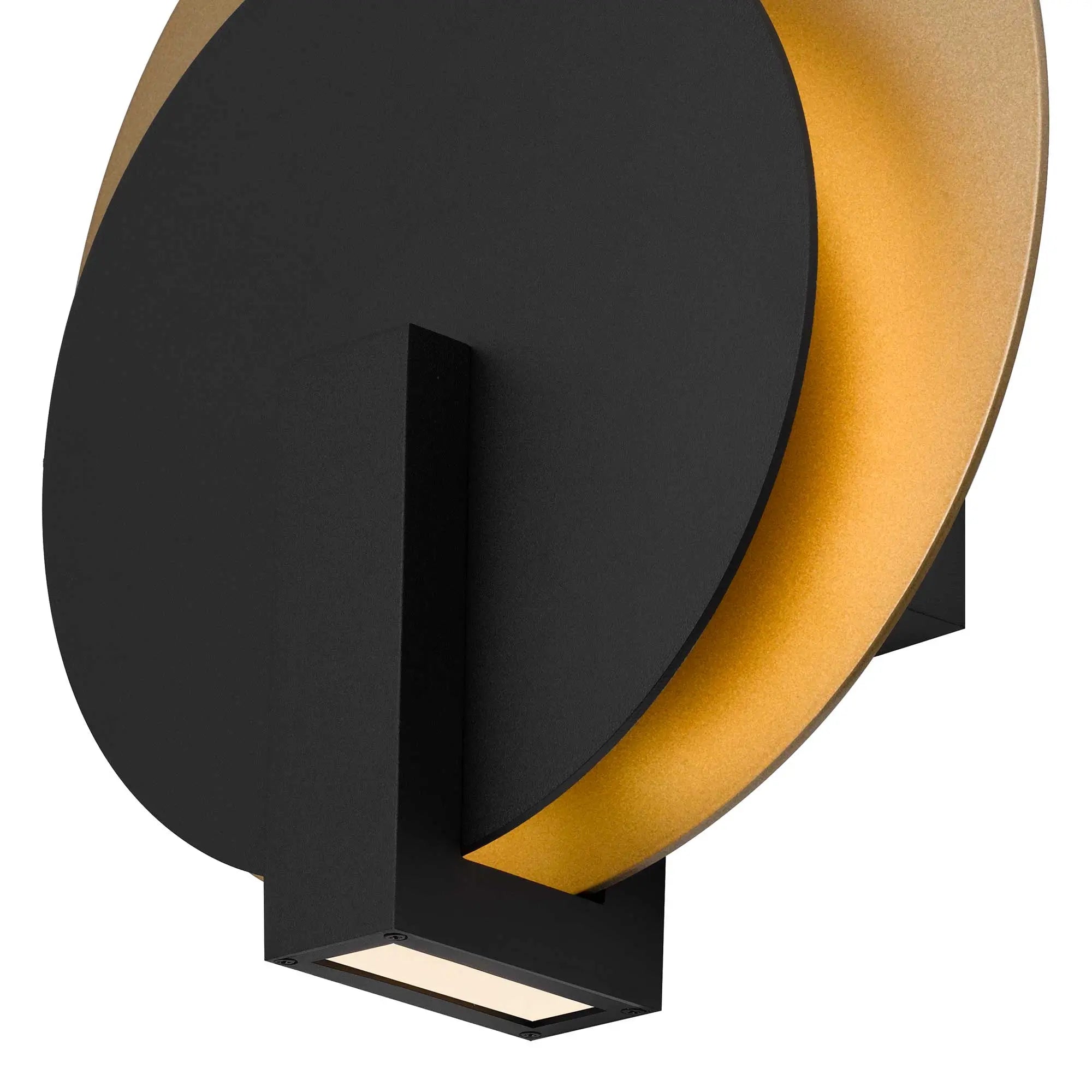 Alteck Eclipse 12.75-Inch Black 3-CCT LED Outdoor Wall Light - AW0089-3CCT-W-BK/PB - Product Image 5