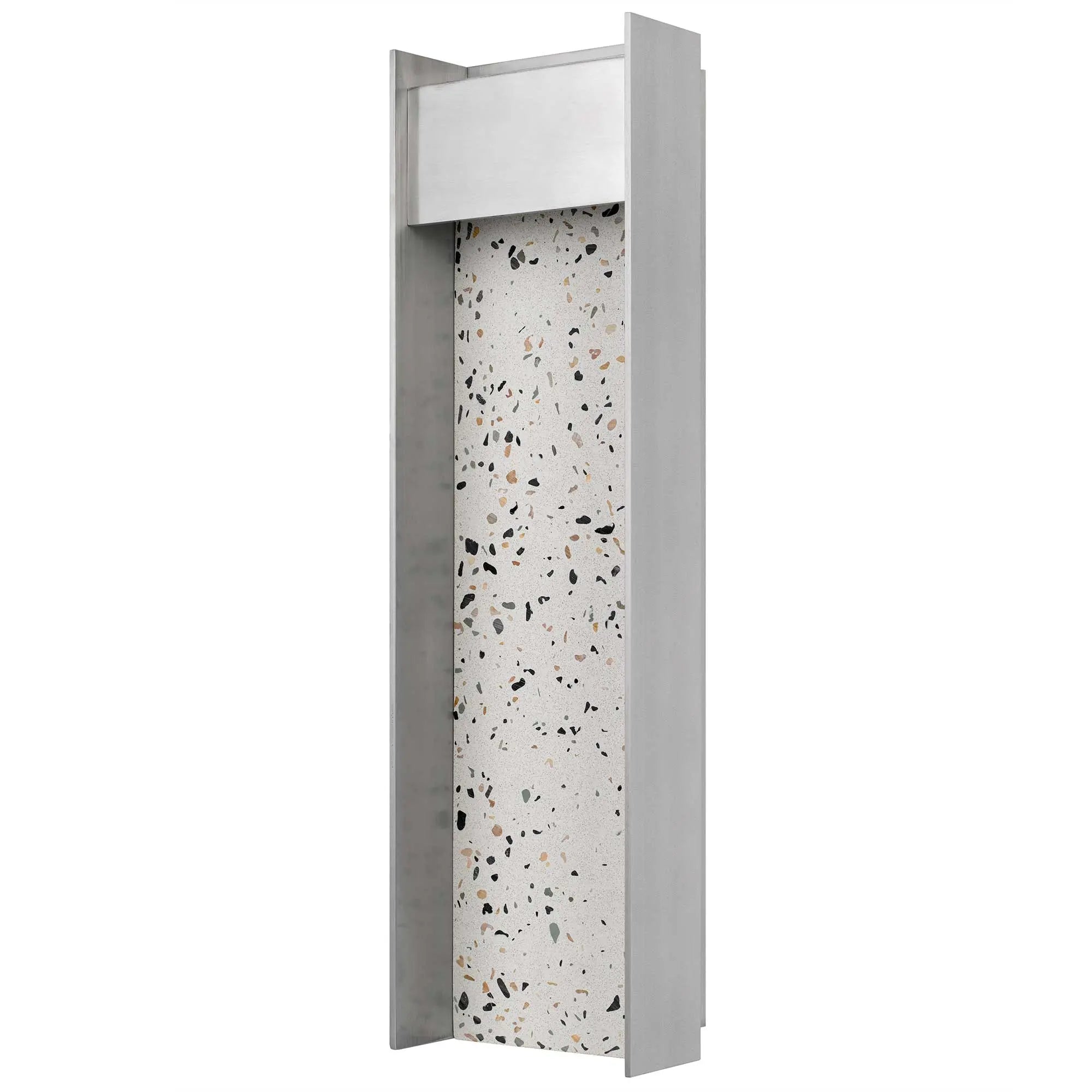 Alteck Terrazzo 20-Inch Brushed Aluminum 3-CCT LED Outdoor Wall Light - AW0096-3CCT-W-BA - Product Image 2