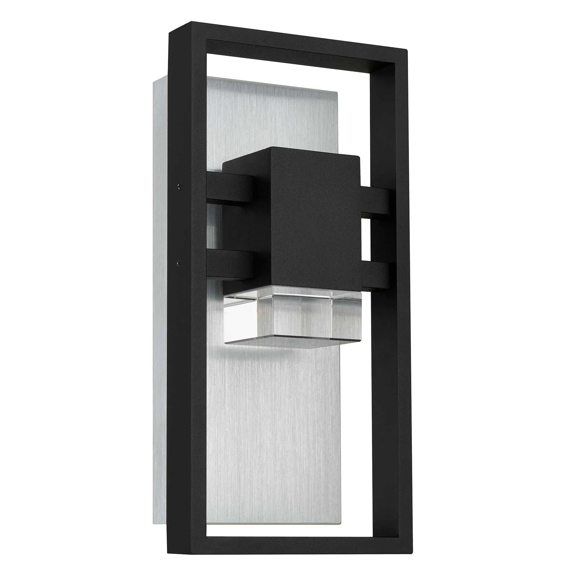 Alteck Mars 12-Inch Black 3-CCT LED Outdoor Wall Light - AW0105-3CCT-W-BK - Product Image 2