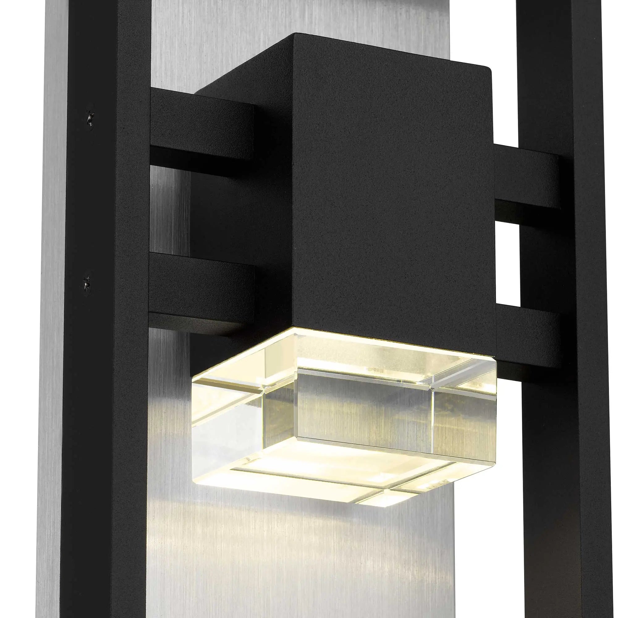 Alteck Mars 12-Inch Black 3-CCT LED Outdoor Wall Light - AW0105-3CCT-W-BK - Product Image 5