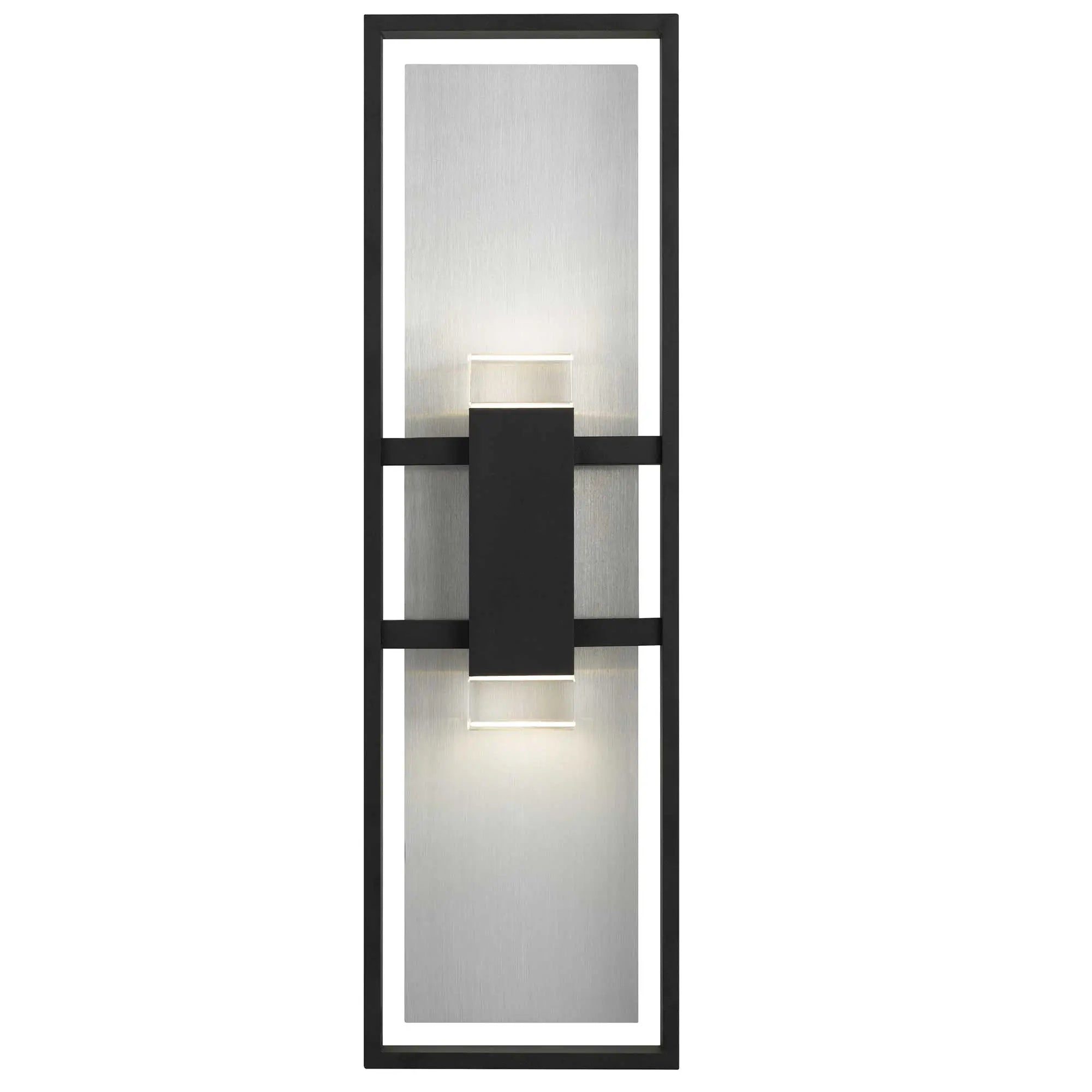 Alteck Mars 24-Inch Black 3-CCT LED Outdoor Wall Light - AW0107-3CCT-W-BK - Product Image 3
