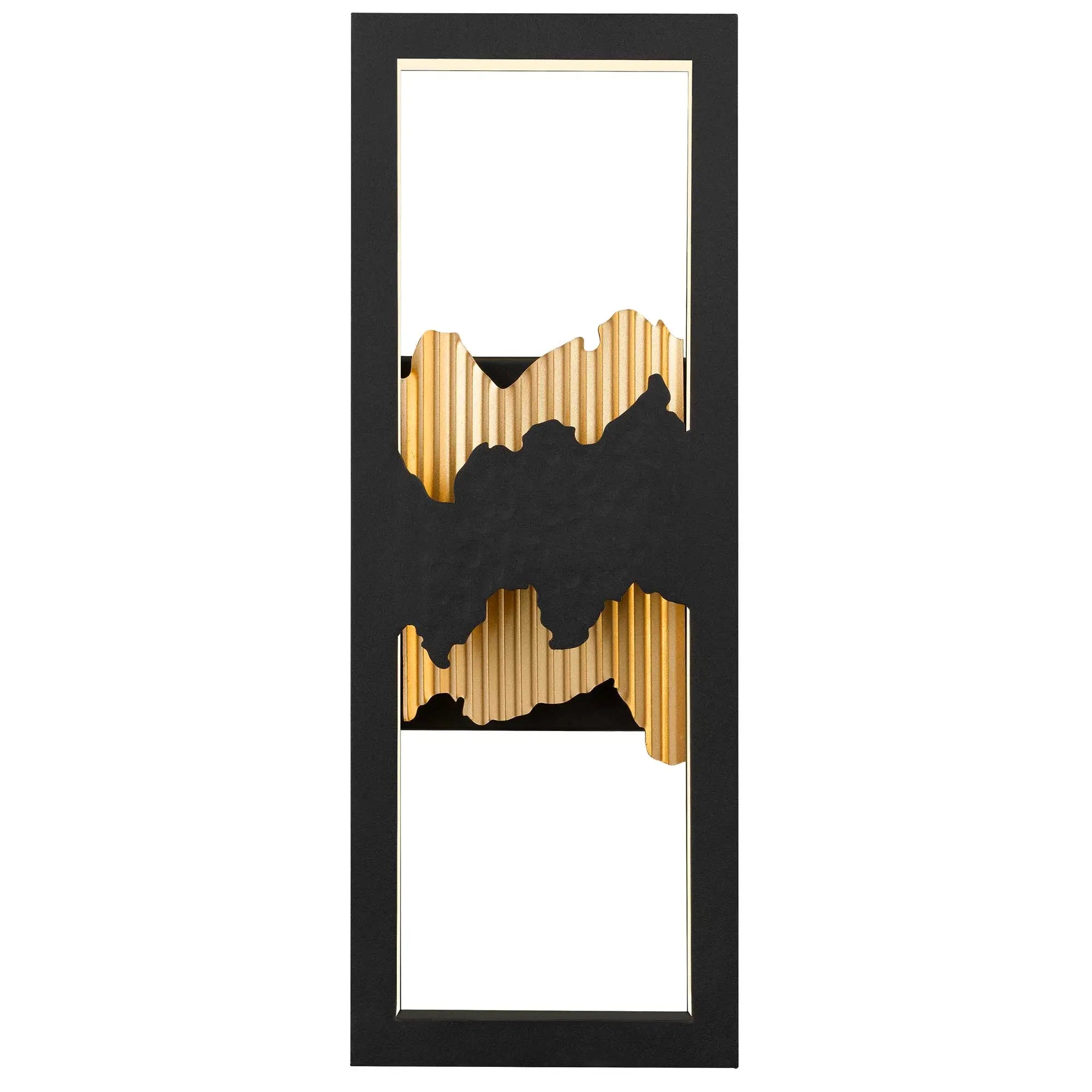 Alteck Sunrize 15-Inch Black 3-CCT LED Outdoor Wall Light - AW0111-3CCT-W-BK/PB - Product Image 3