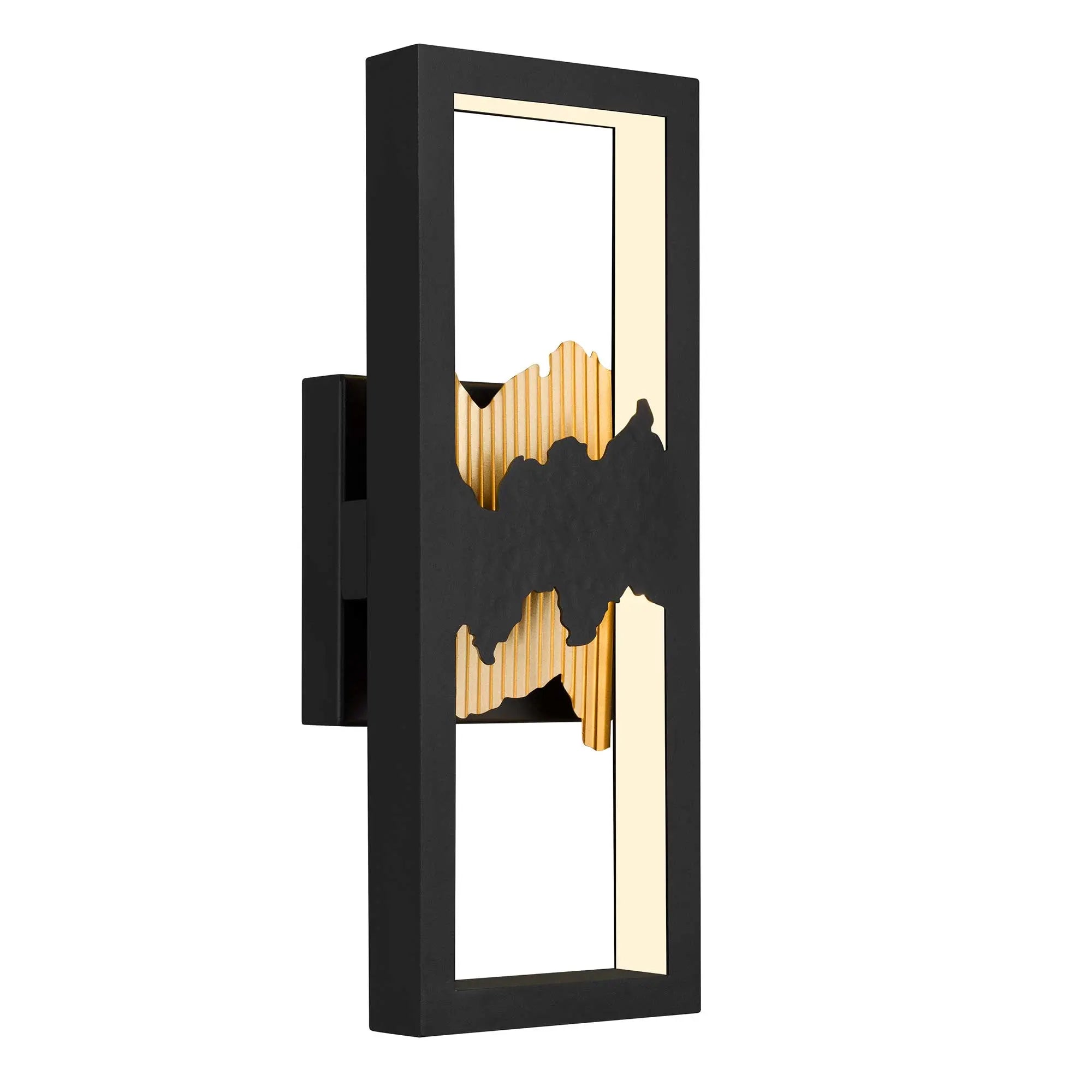 Alteck Sunrize 15-Inch Black 3-CCT LED Outdoor Wall Light - AW0111-3CCT-W-BK/PB - Product Image 5