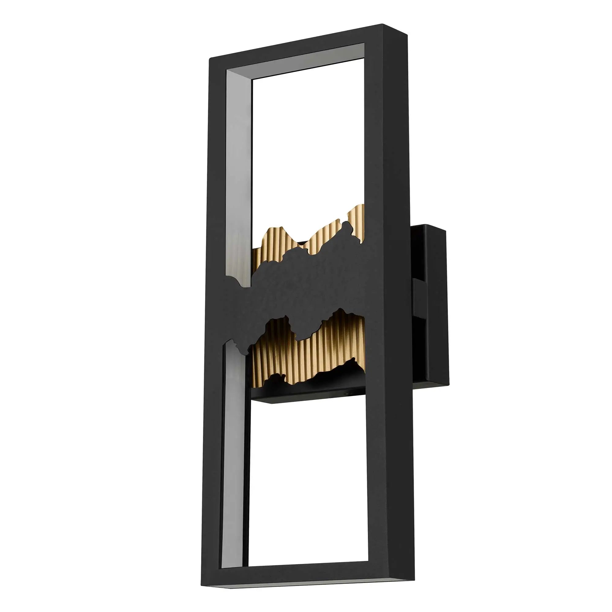 Alteck Sunrize 22-Inch Black 3-CCT LED Outdoor Wall Light - AW0112-3CCT-W-BK/PB - Product Image 2