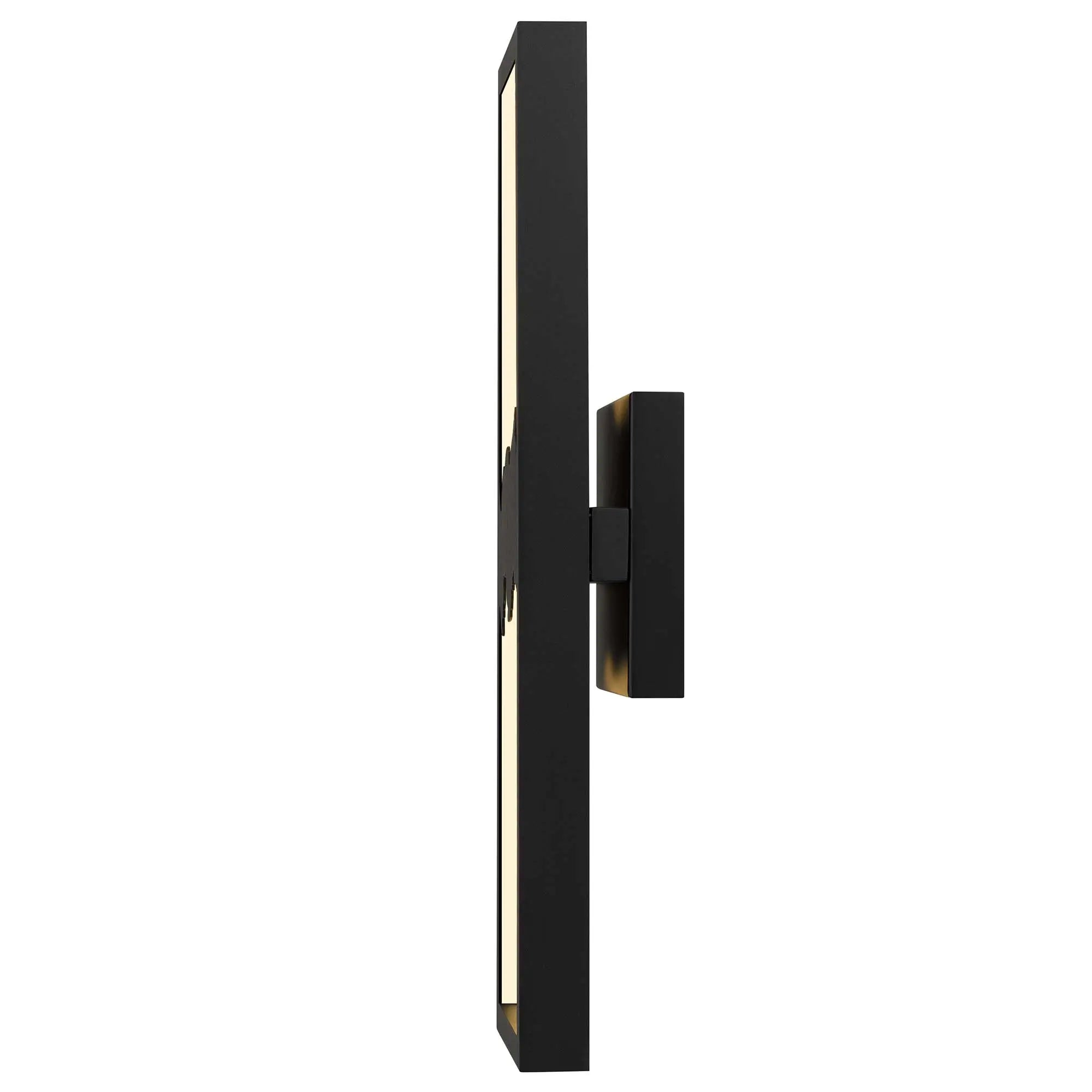 Alteck Sunrize 22-Inch Black 3-CCT LED Outdoor Wall Light - AW0112-3CCT-W-BK/PB - Product Image 4
