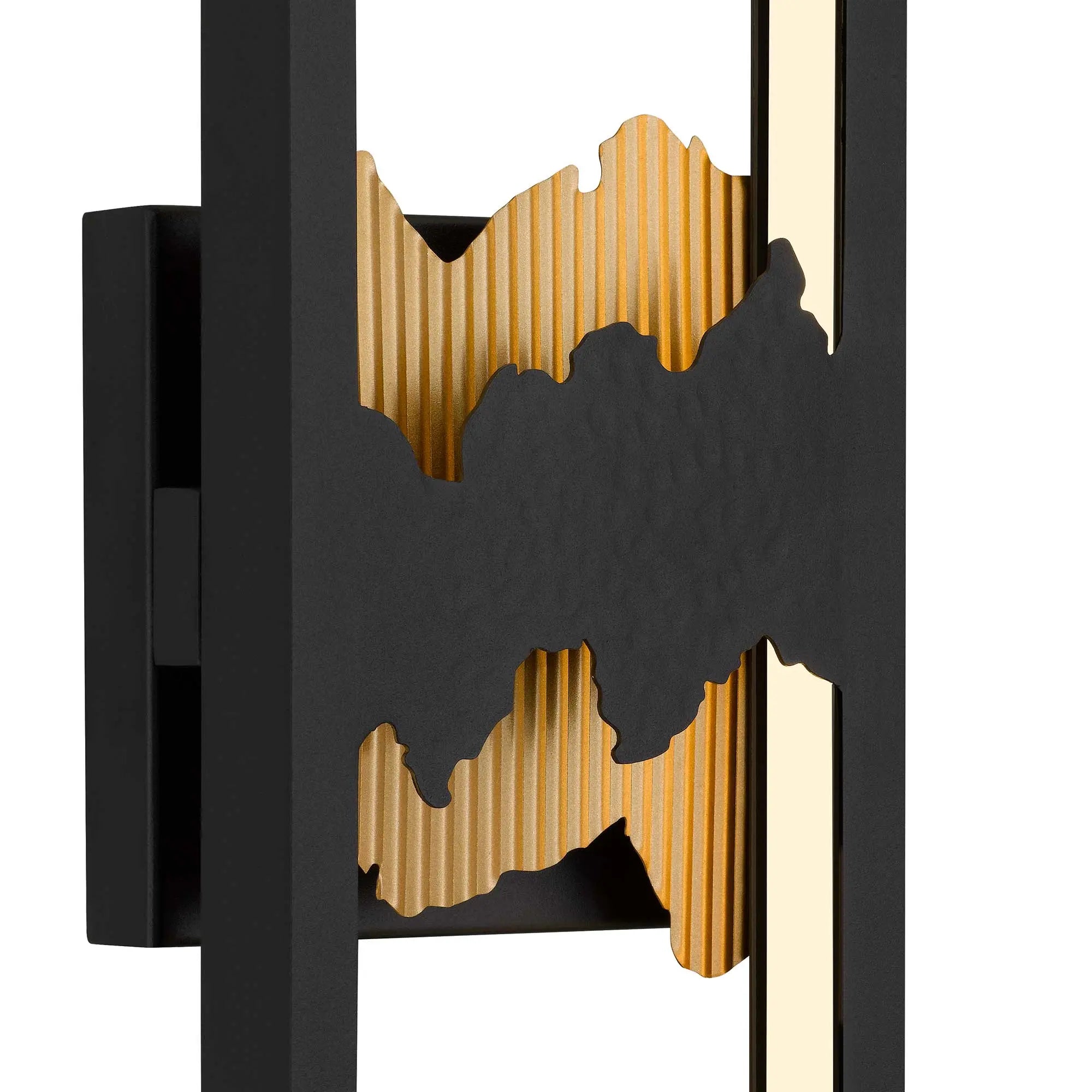 Alteck Sunrize 22-Inch Black 3-CCT LED Outdoor Wall Light - AW0112-3CCT-W-BK/PB - Product Image 5