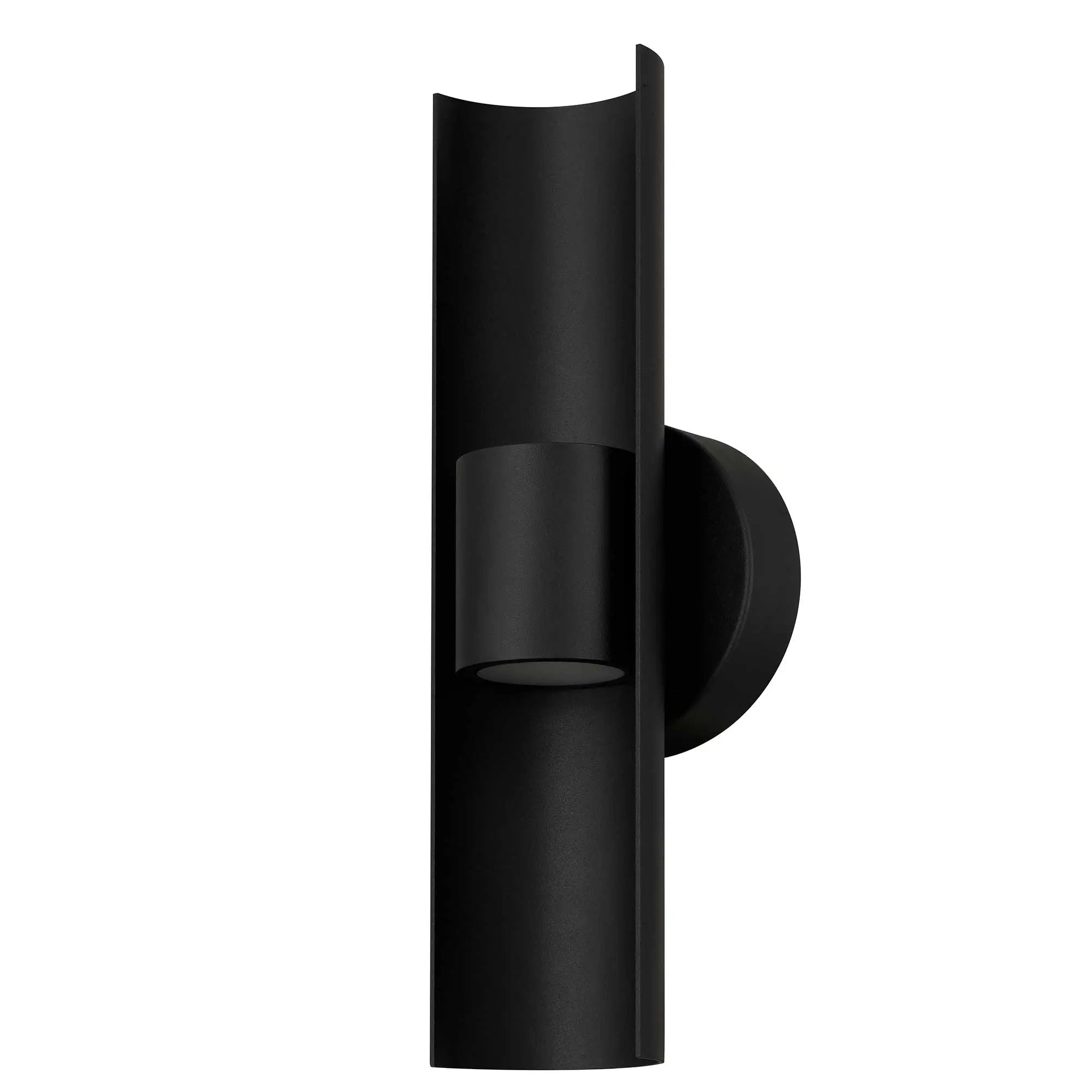 Alteck Hugo 14-Inch Black 3-CCT LED Outdoor Wall Light - AW0114-3CCT-W-BK - Product Image 2