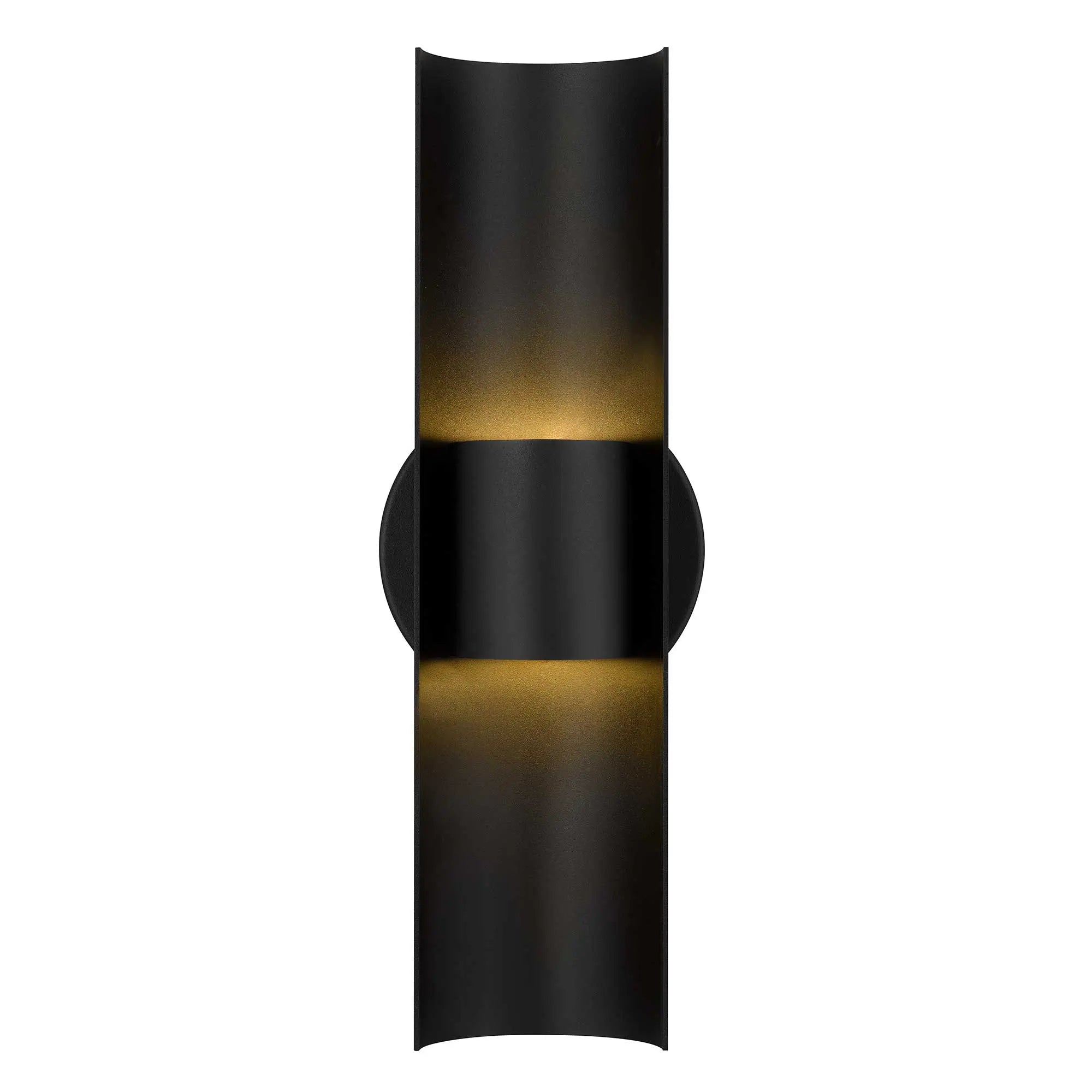 Alteck Hugo 14-Inch Black 3-CCT LED Outdoor Wall Light - AW0114-3CCT-W-BK - Product Image 3