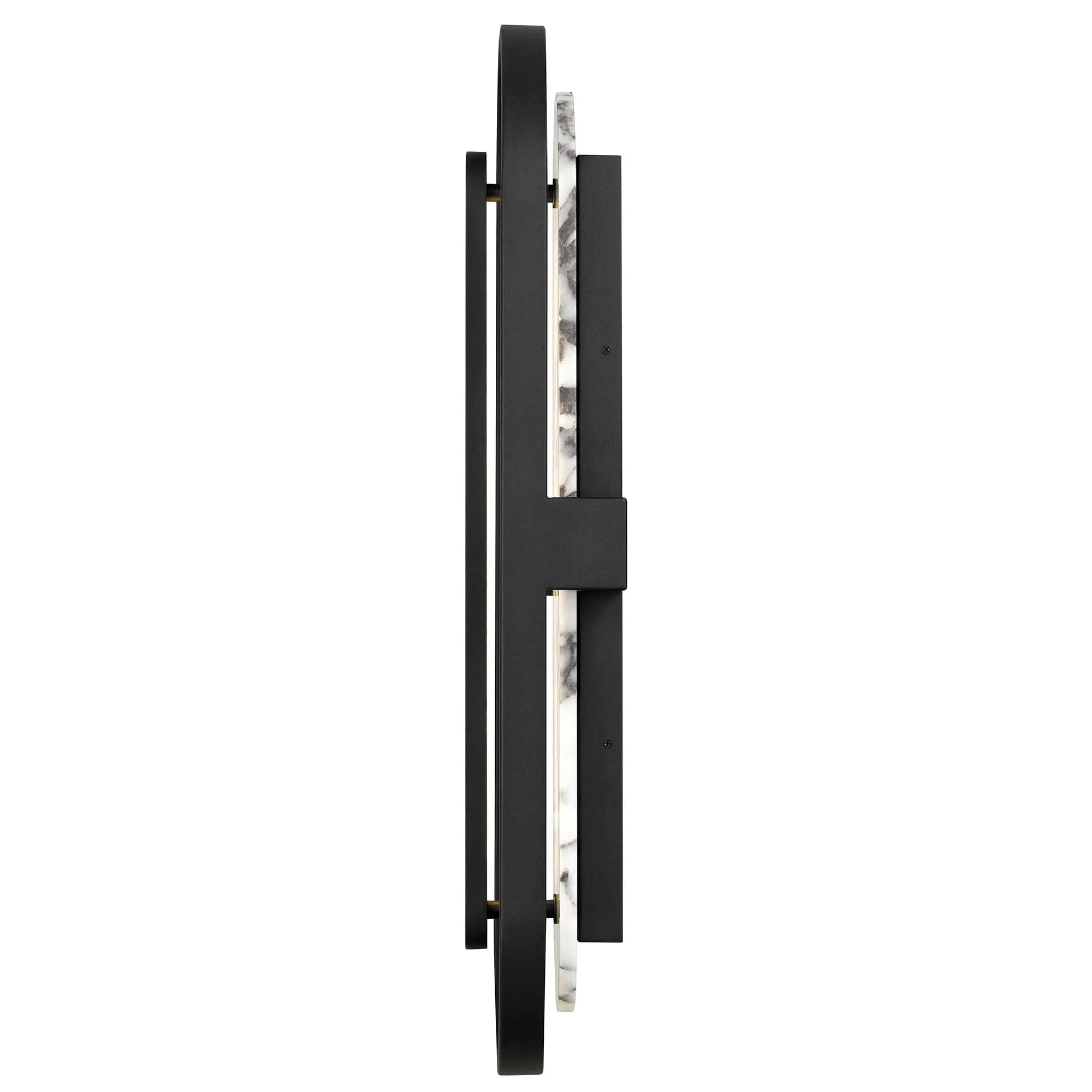 Alteck Roundabout 28-Inch Black 3-CCT LED Outdoor Wall Light - AW0126-3CCT-W-BK - Product Image 4