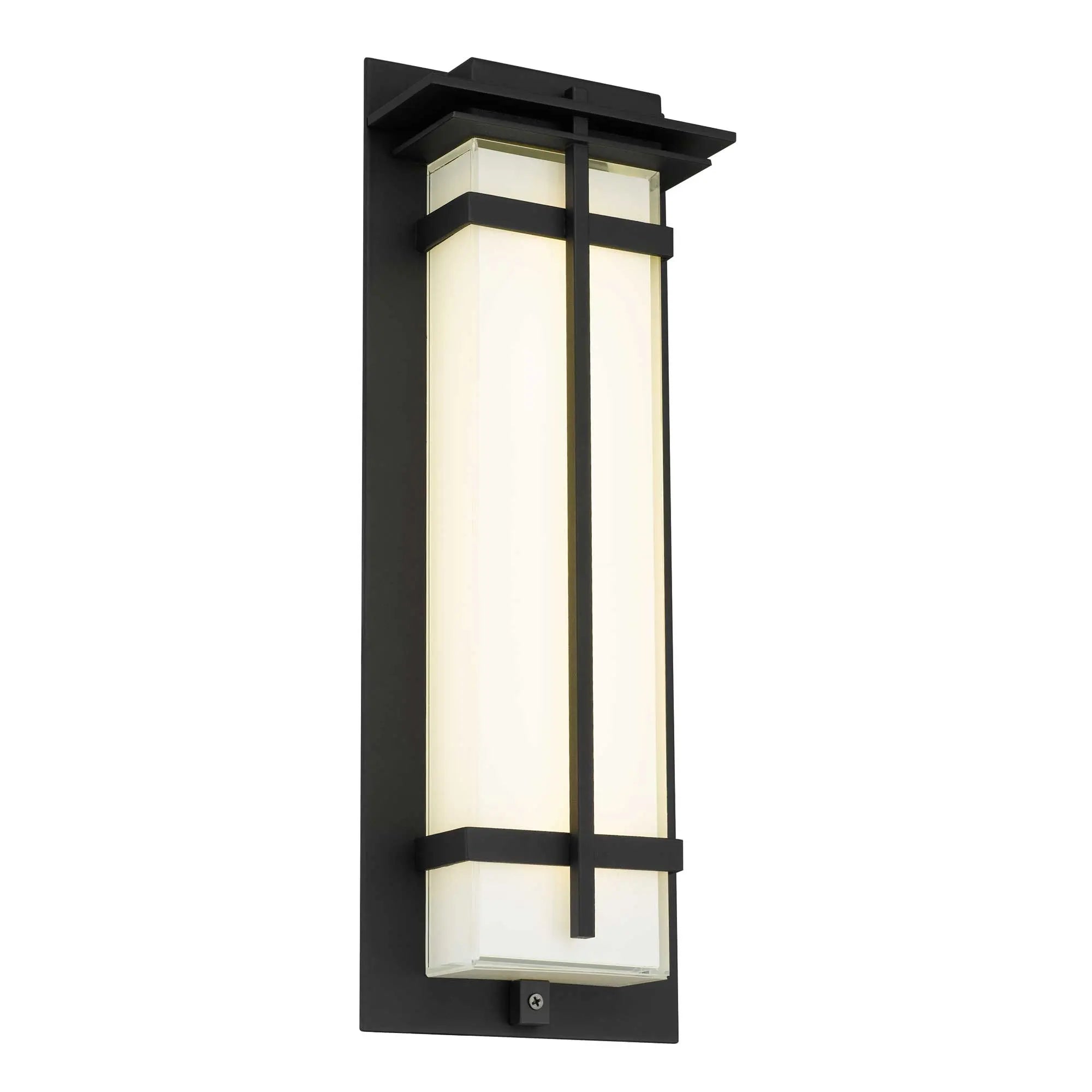 Alteck Frank 18-Inch Black 3-CCT LED Outdoor Wall Light - AW0137-3CCT-W-BK