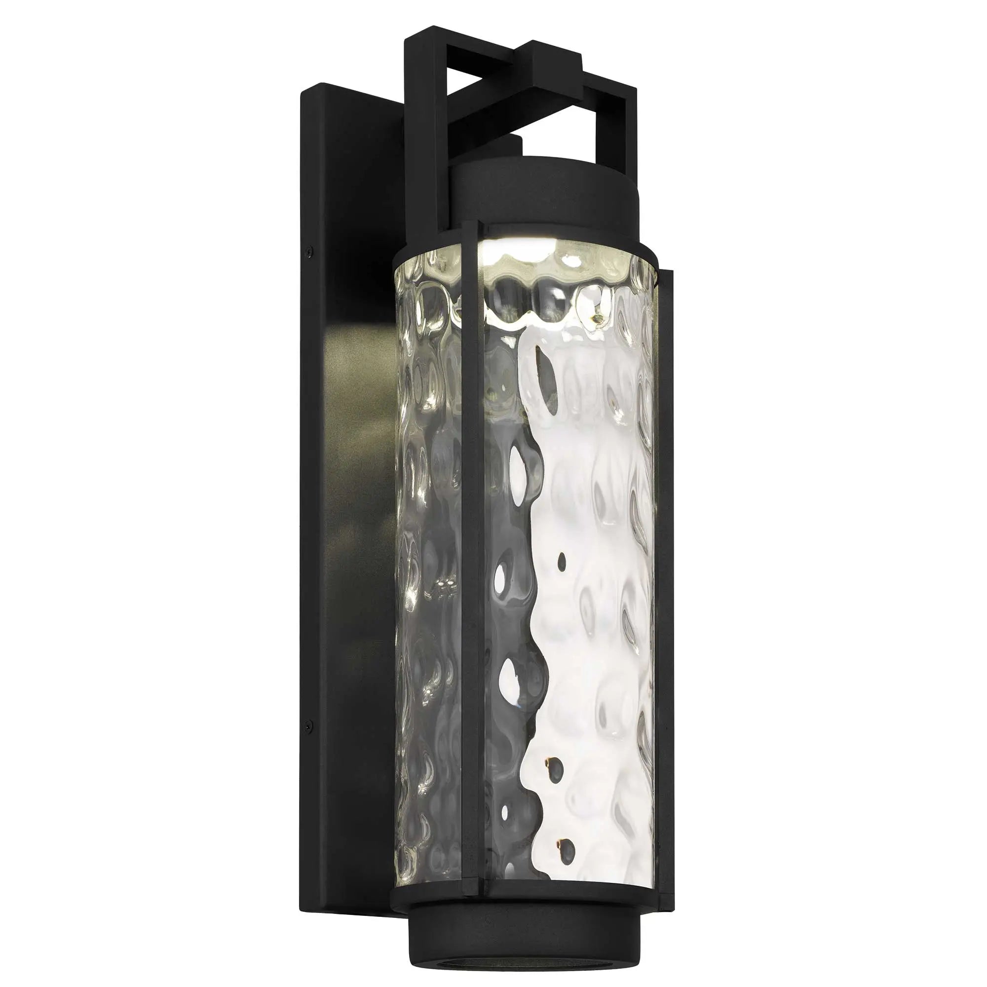 Alteck Winston 21.75-Inch Black 3-CCT LED Outdoor Wall Light - AW0142-3CCT-W-BK