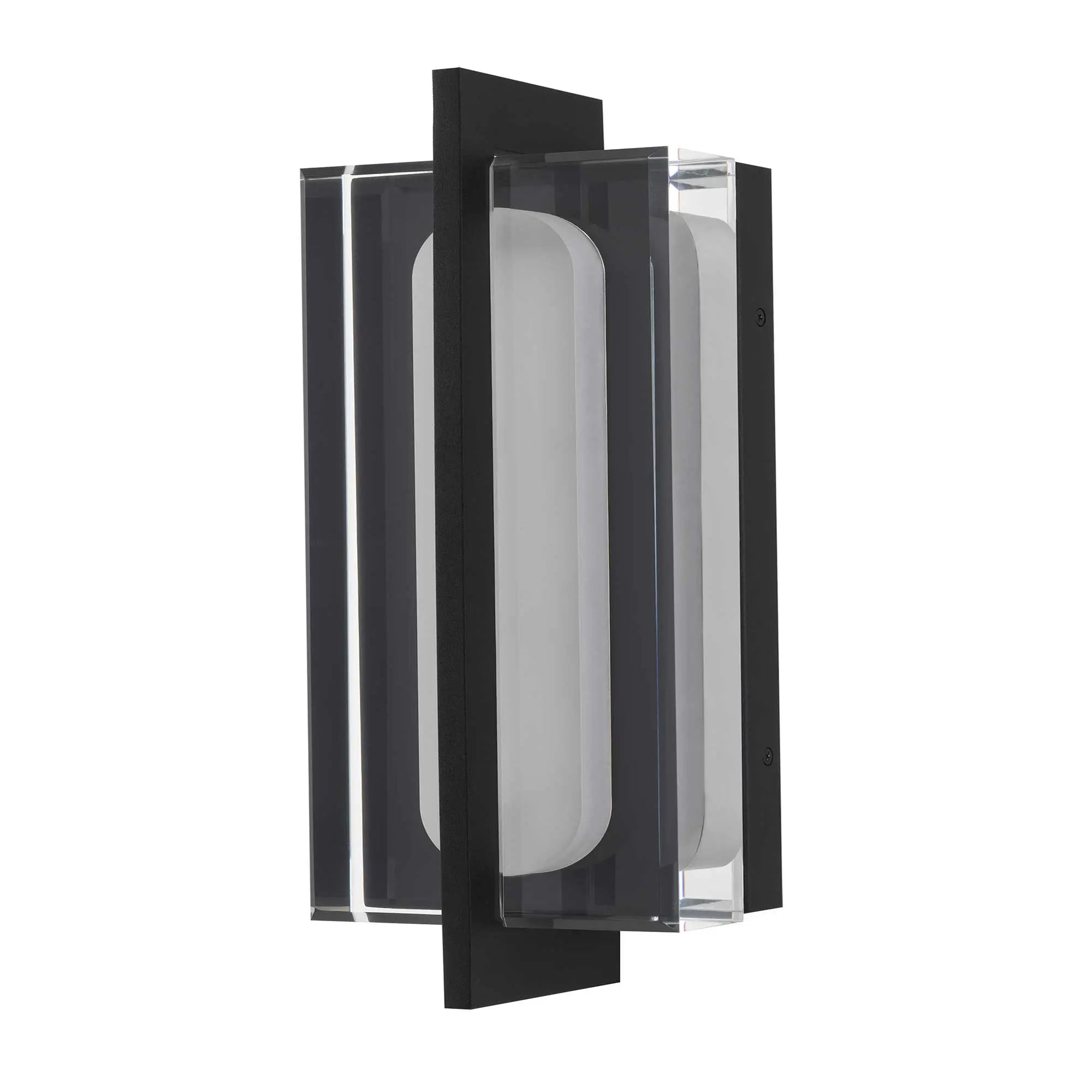 Alteck Avani 14.625-Inch Black 3-CCT LED Outdoor Wall Light - AW0143-3CCT-W-BK - Product Image 2