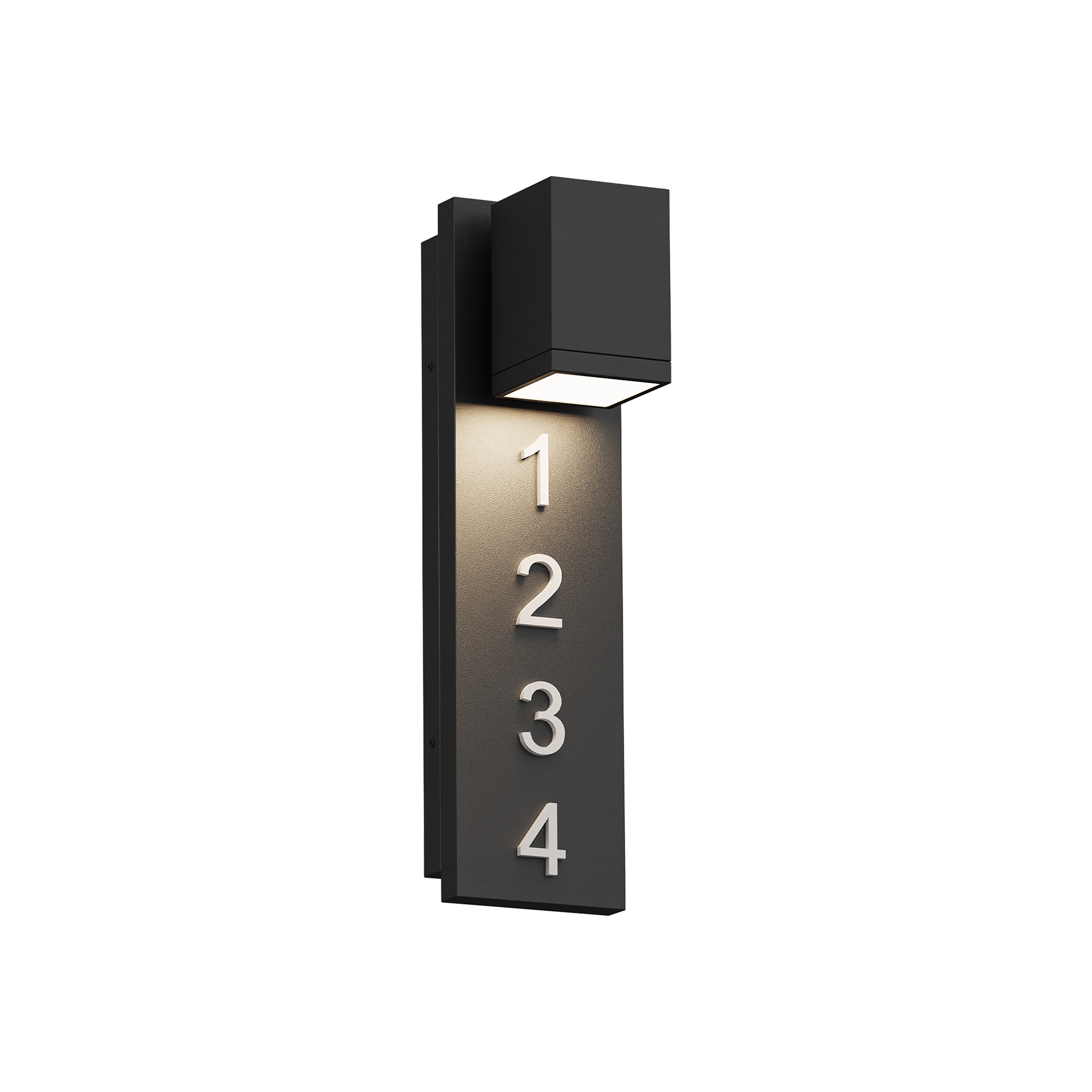 Alteck Bishop 19-Inch Black LED Outdoor Wall Light - AW0156-5CCT-W-BK